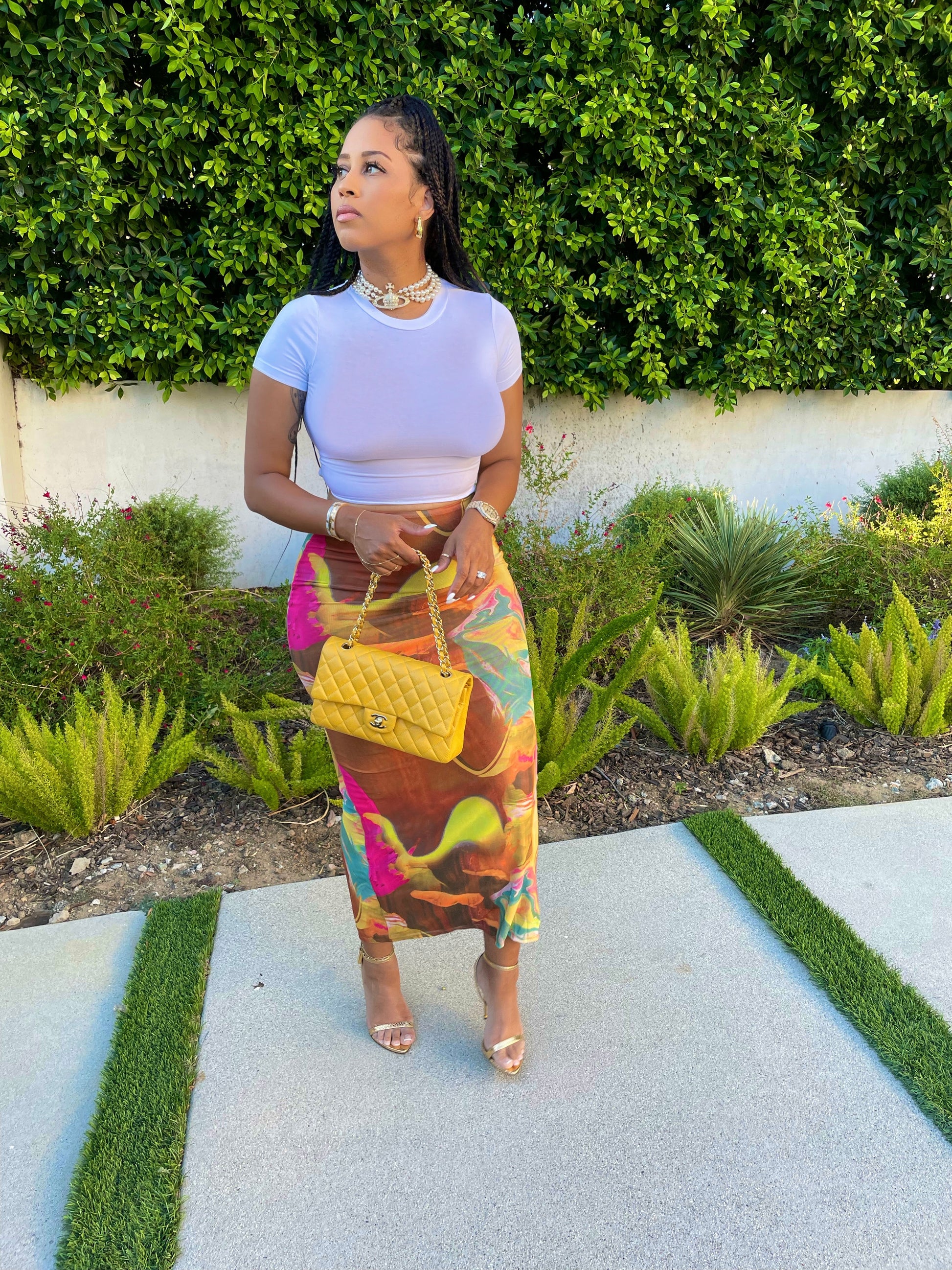 Work of Art Maxi Skirt