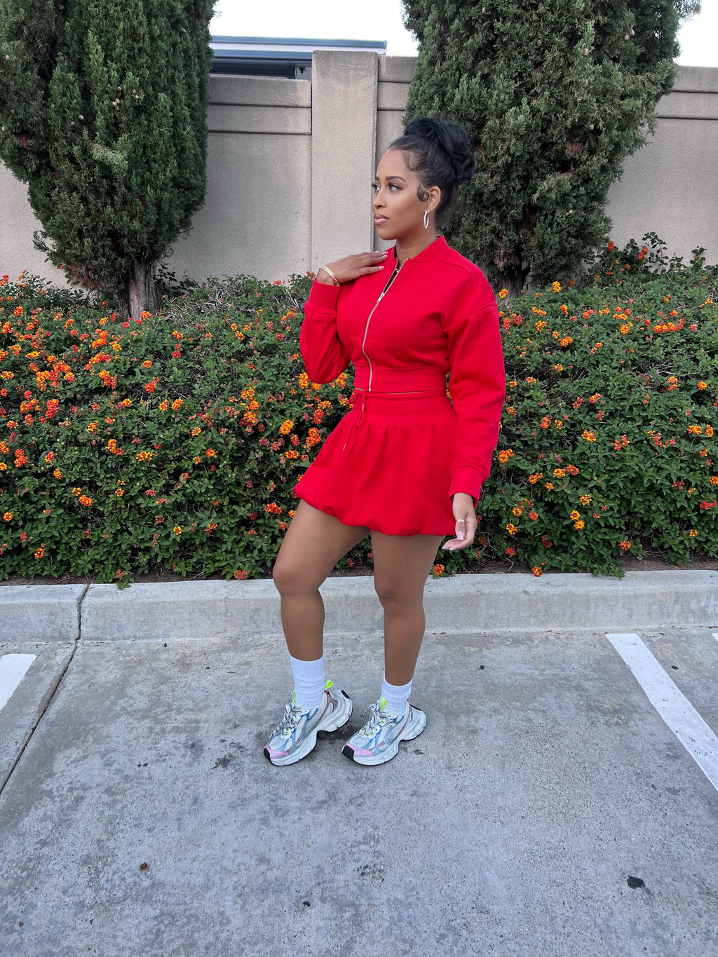 Easy Does It Bubble Skirt Set