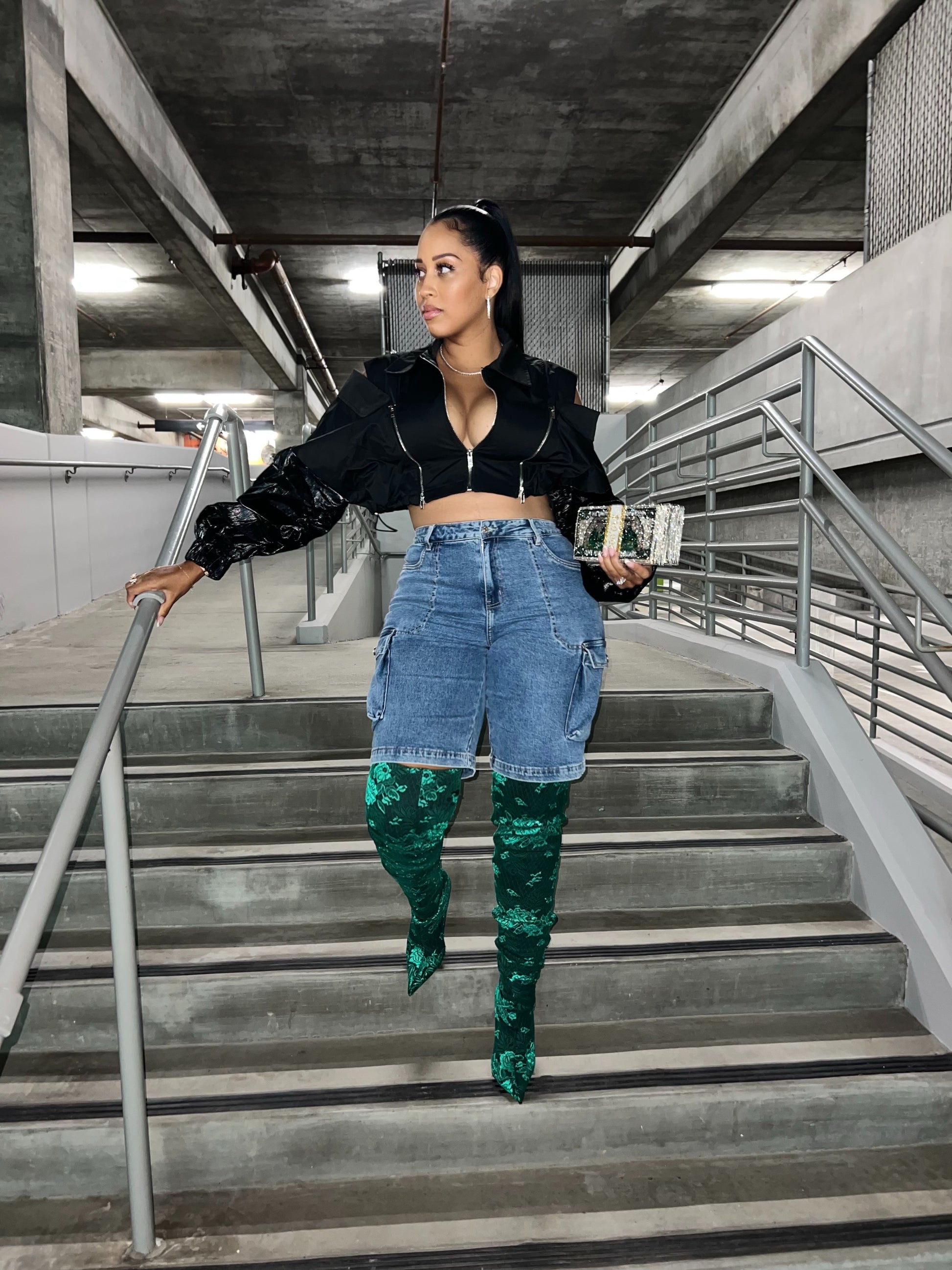 Good Denim Cargo Short