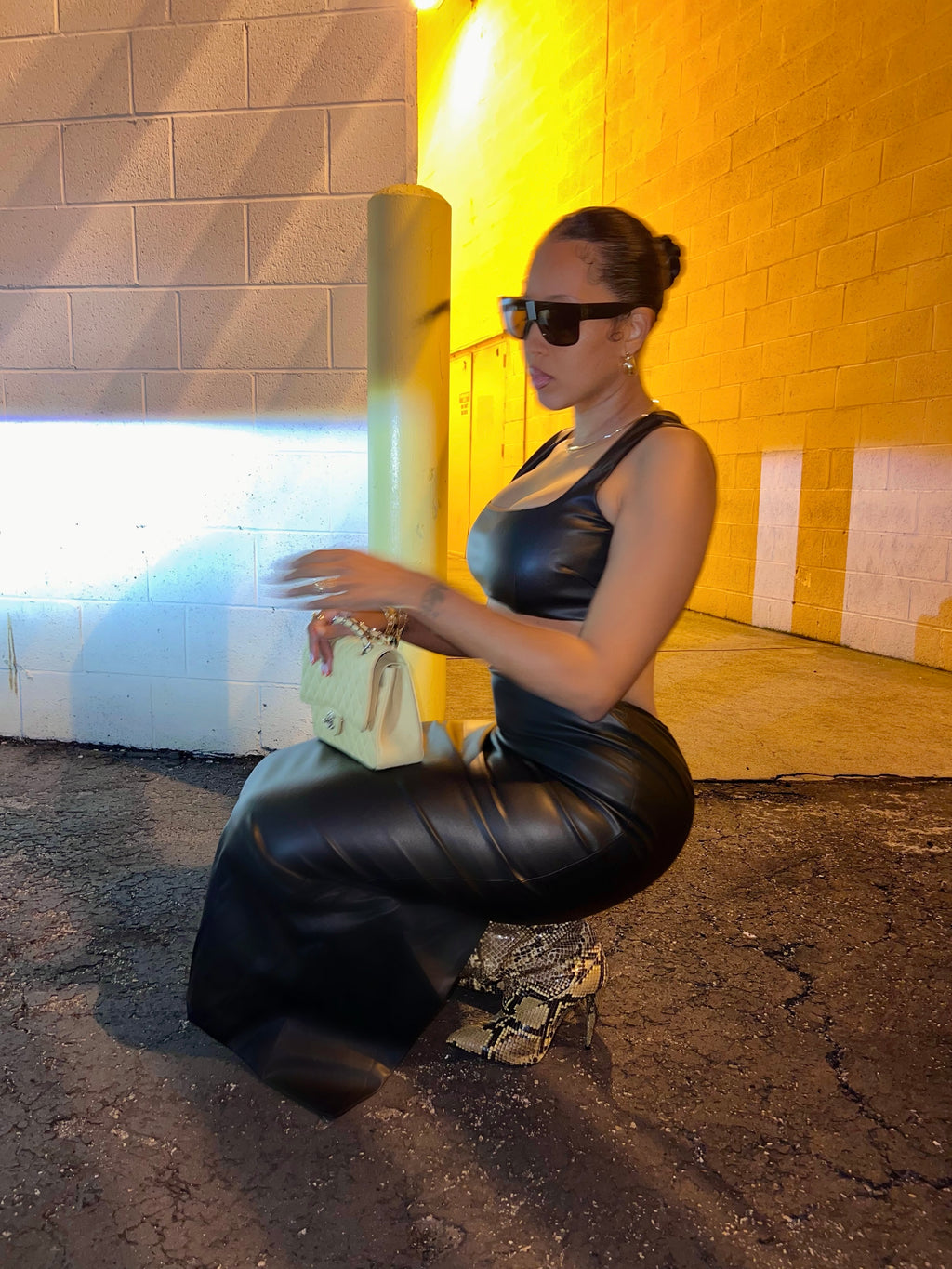 Selina Faux Leather Set