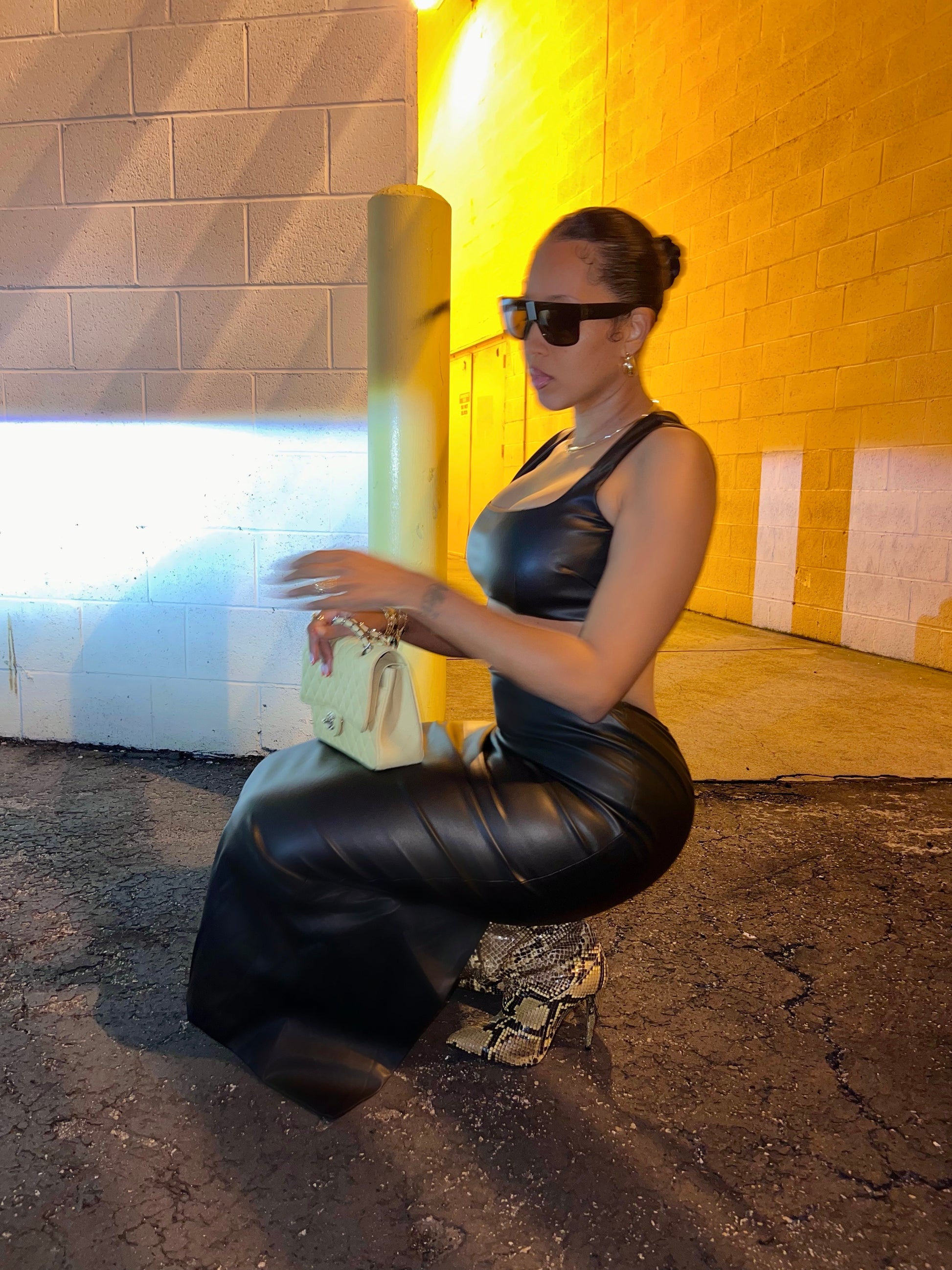 Selina Faux Leather Set