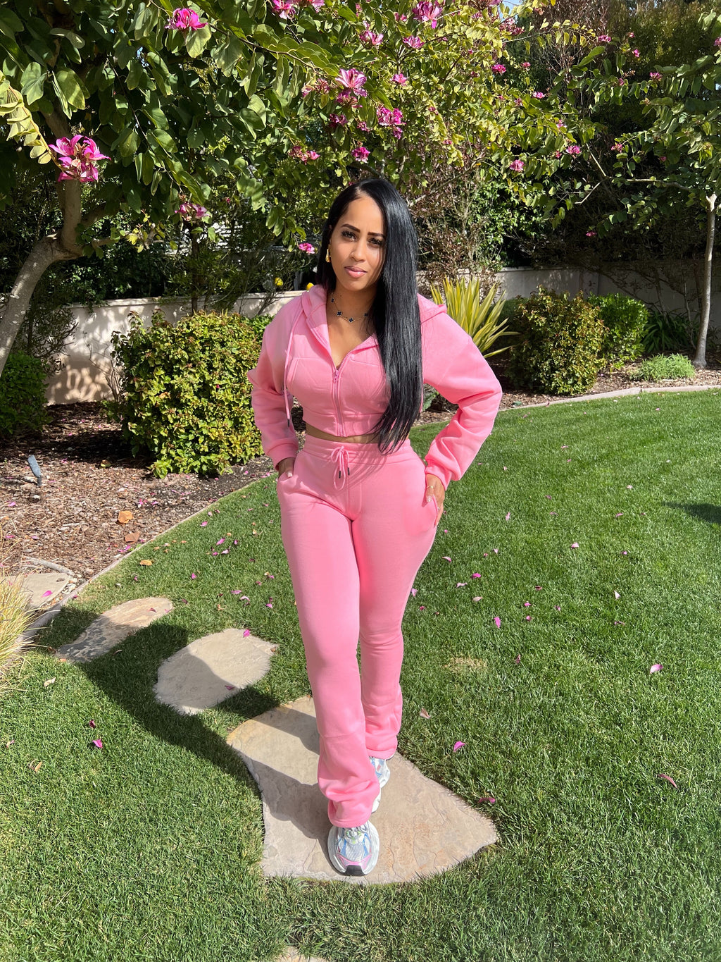 The Basic Extended Leg Zip Up Set