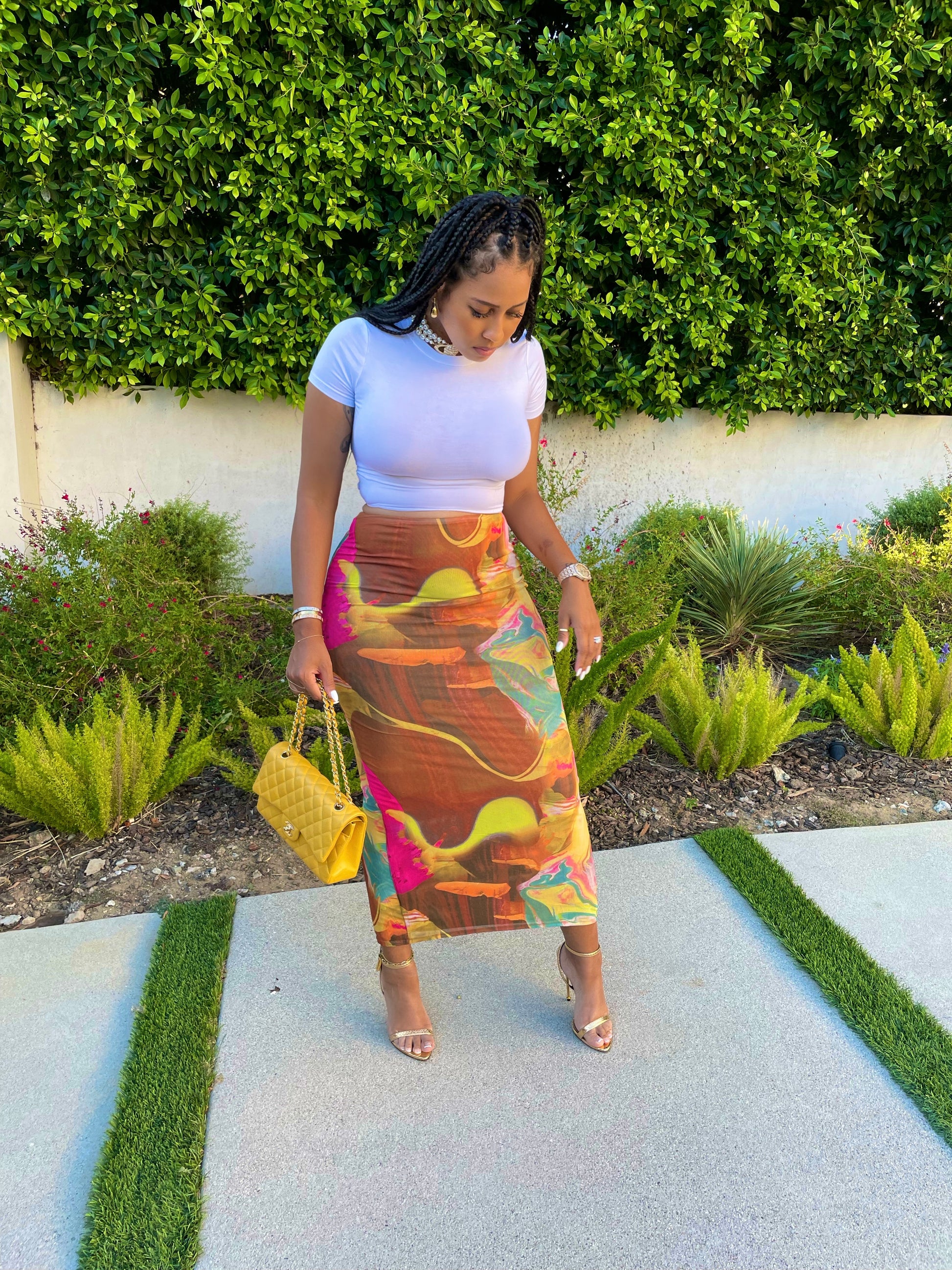 Work of Art Maxi Skirt