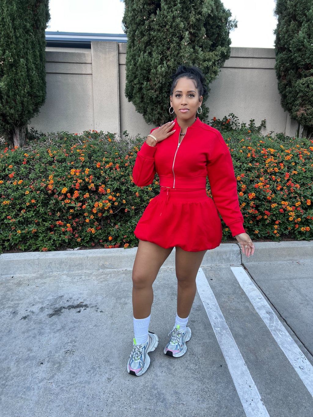 Easy Does It Bubble Skirt Set