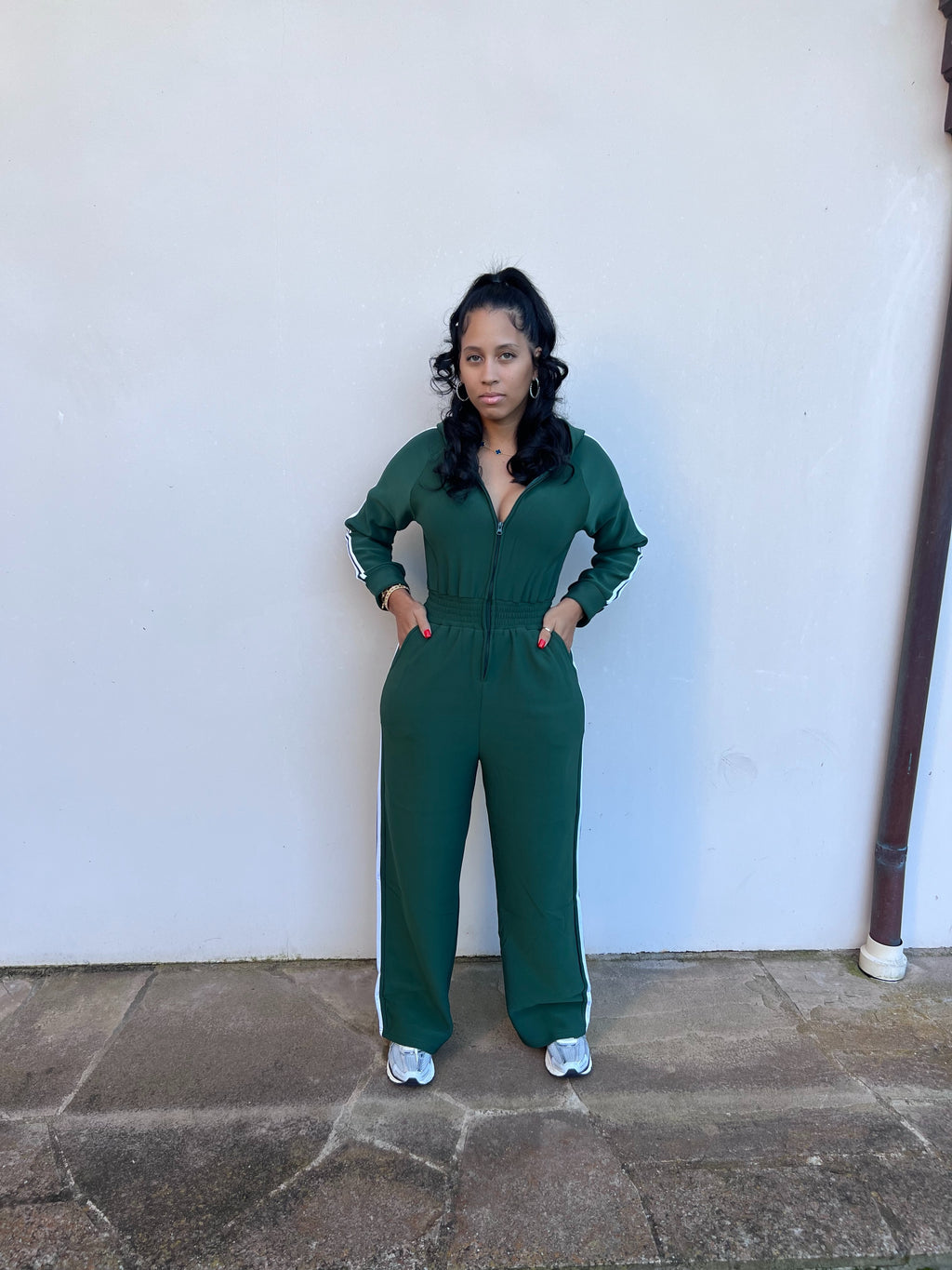 Forest Green Basic Jumpsuit