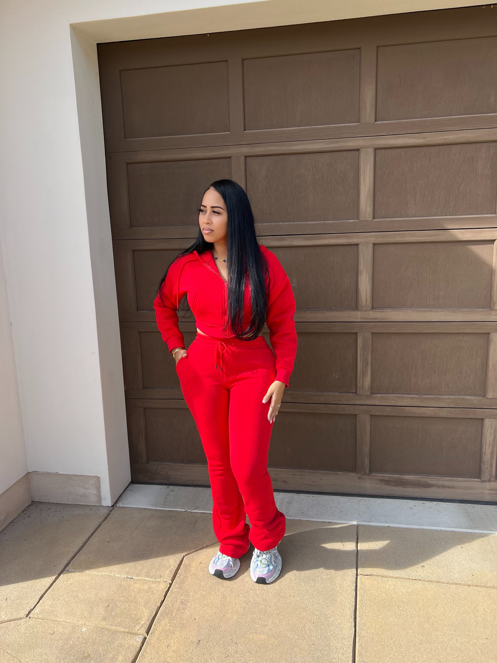 The Basic Extended Leg Zip Up Set