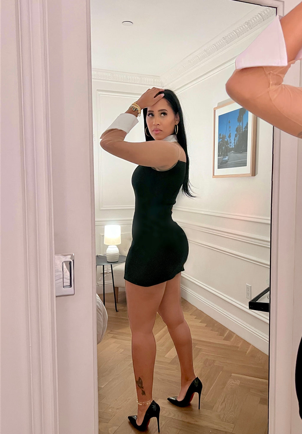 Wednesday Collared Sheer Mini