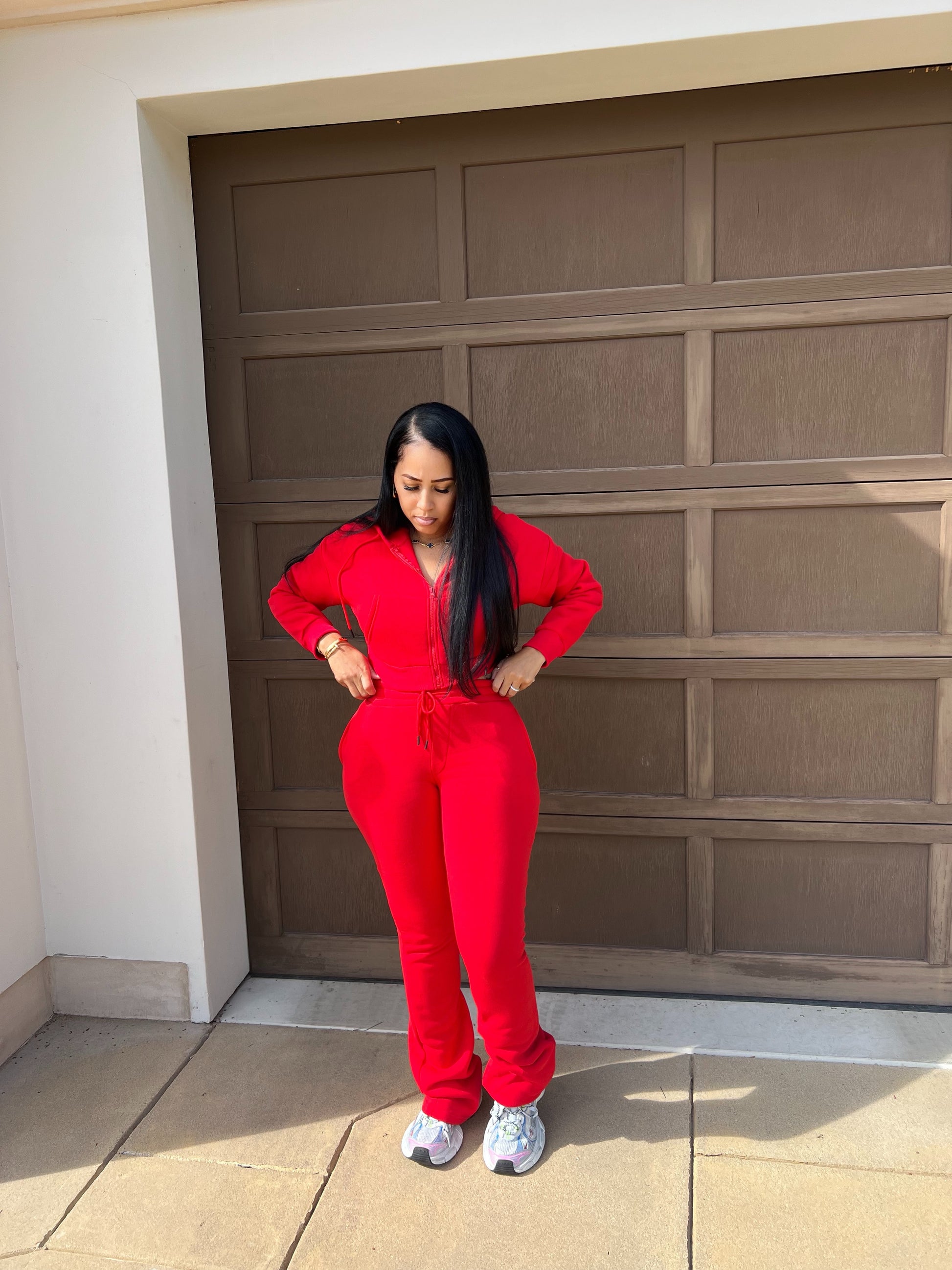 The Basic Extended Leg Zip Up Set