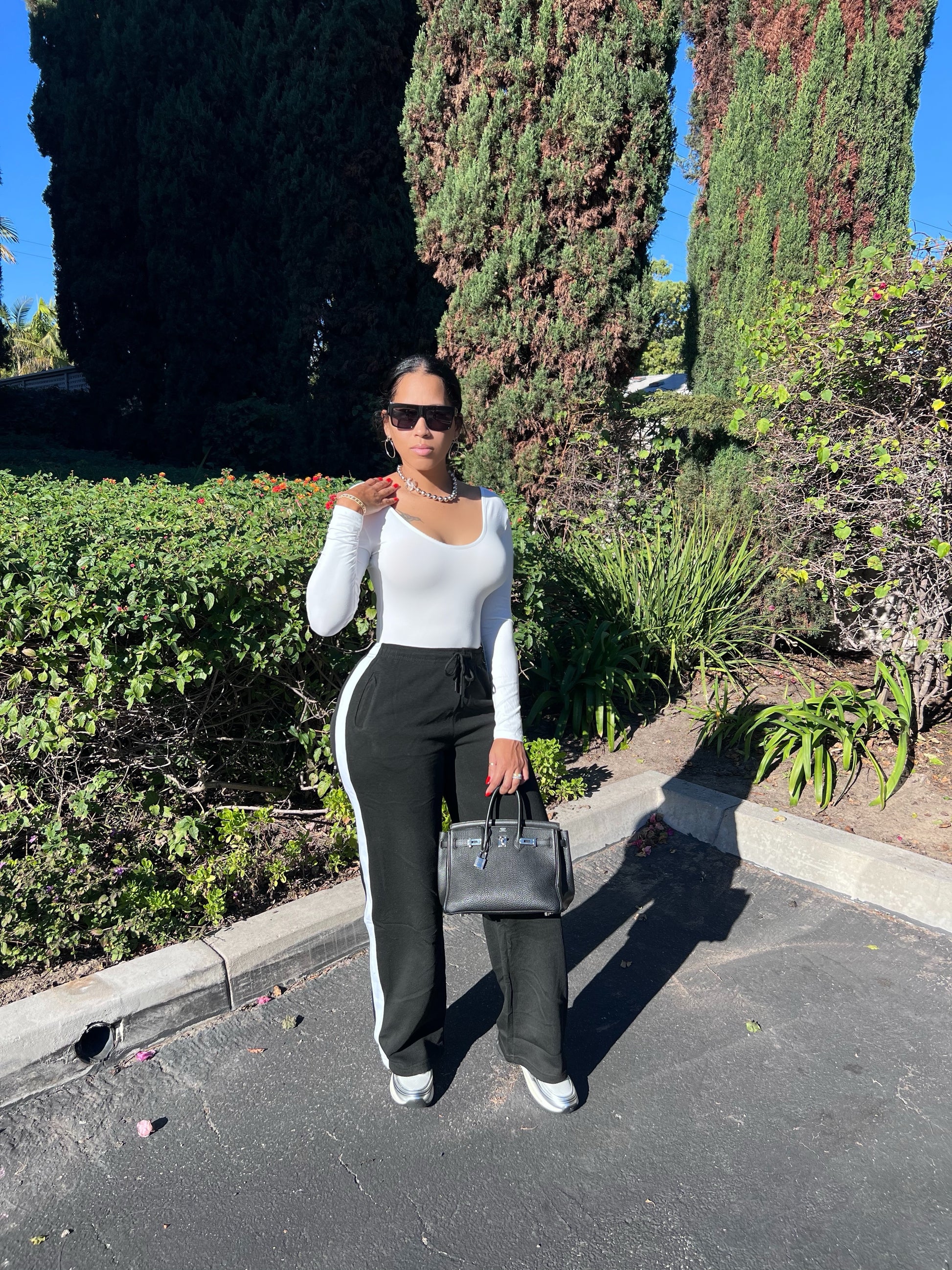 The Basic Striped Relaxed Fit Sweatpants