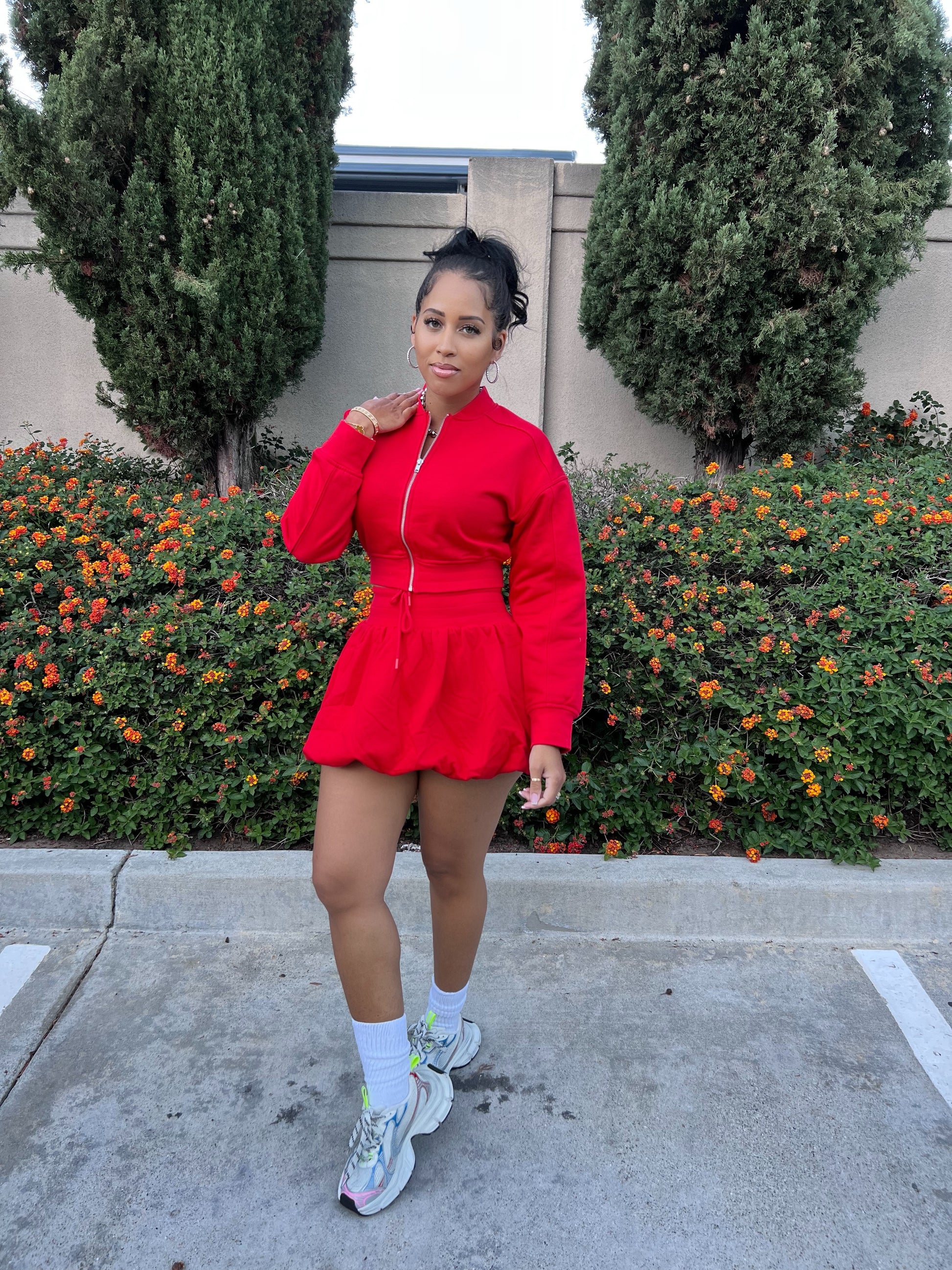 Easy Does It Bubble Skirt Set