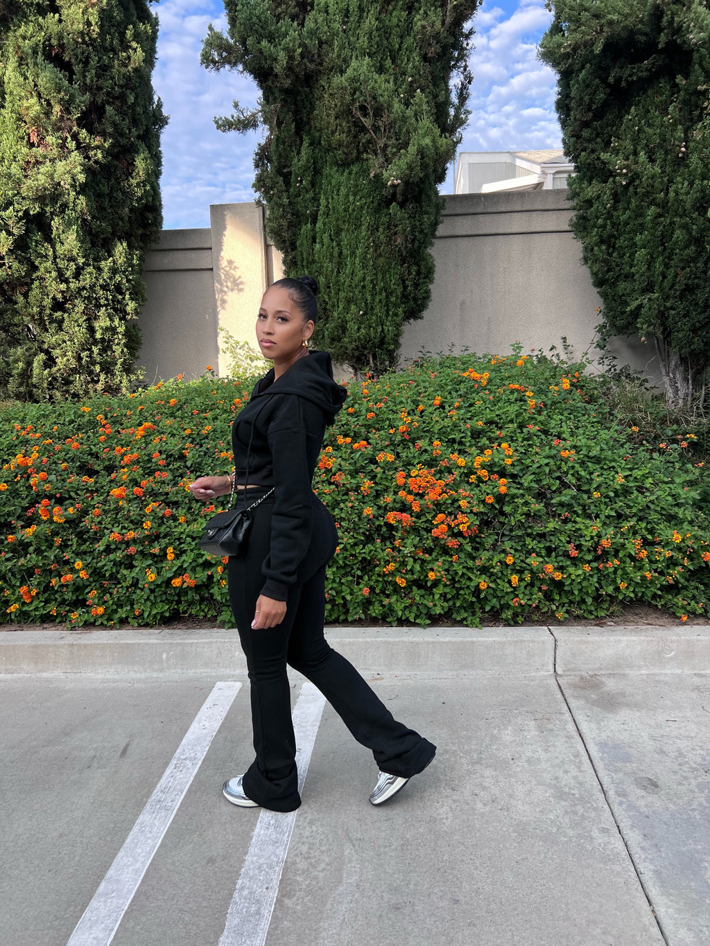 The Basic Extended Leg Zip Up Hoodie Set