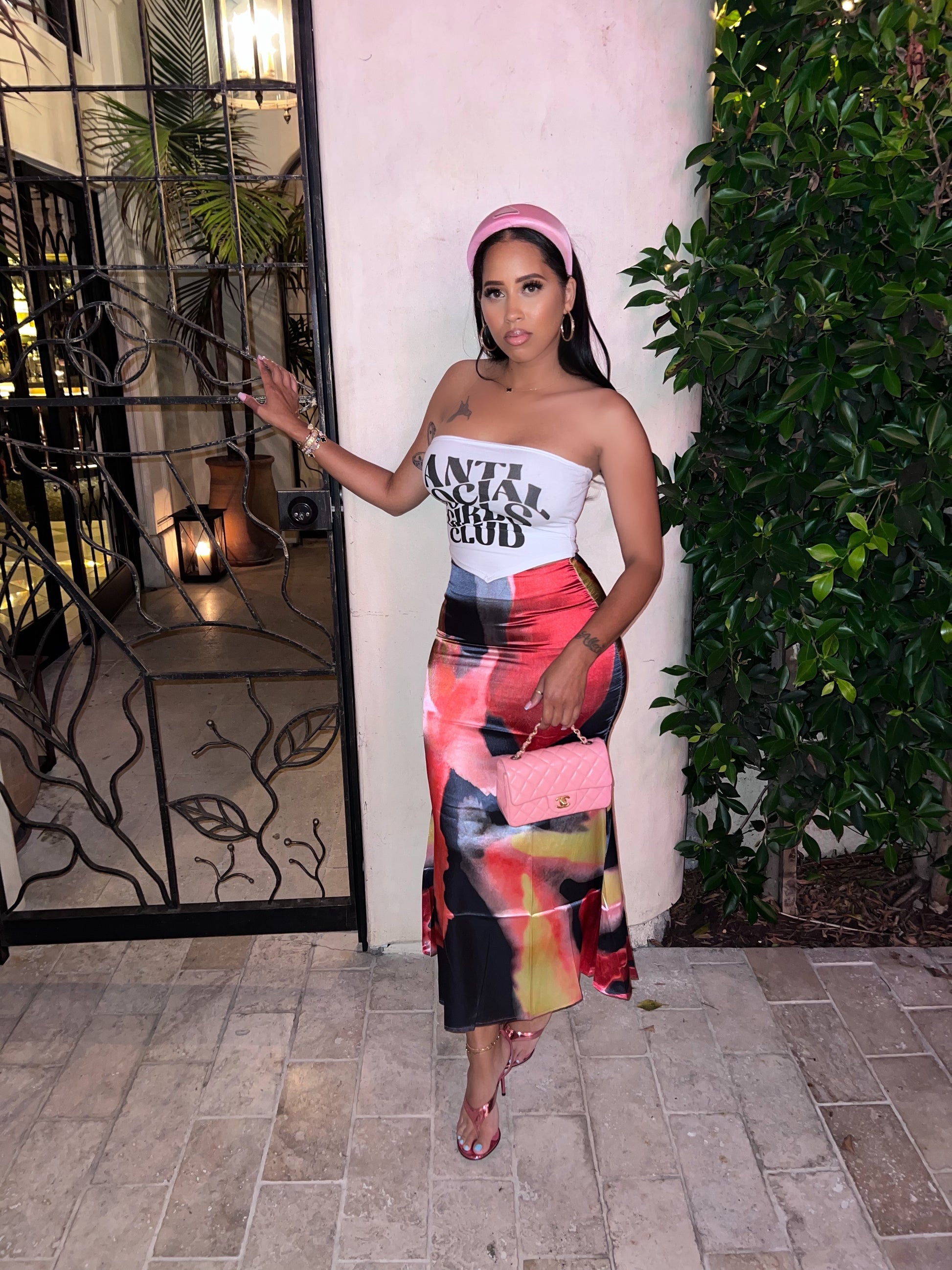 In The Mix Midi Skirt