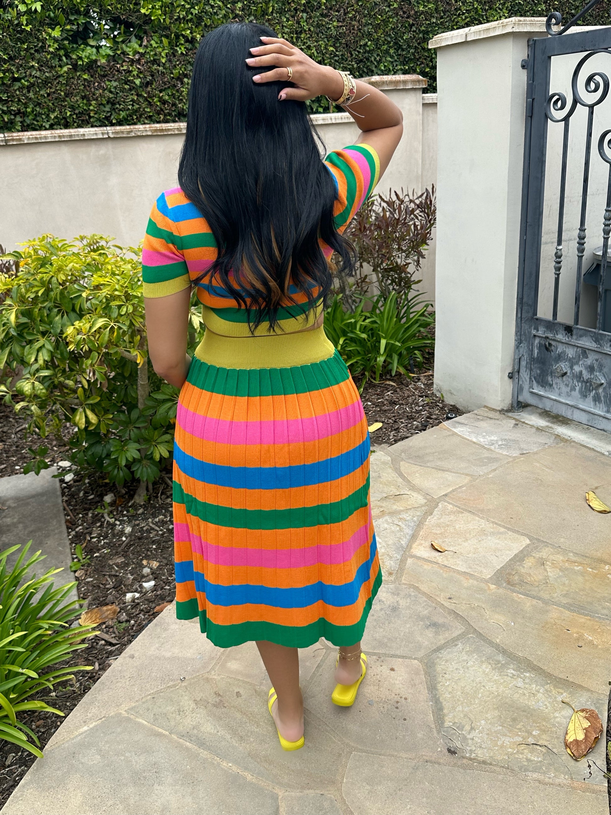 Out For Lunch Knit Skirt Set