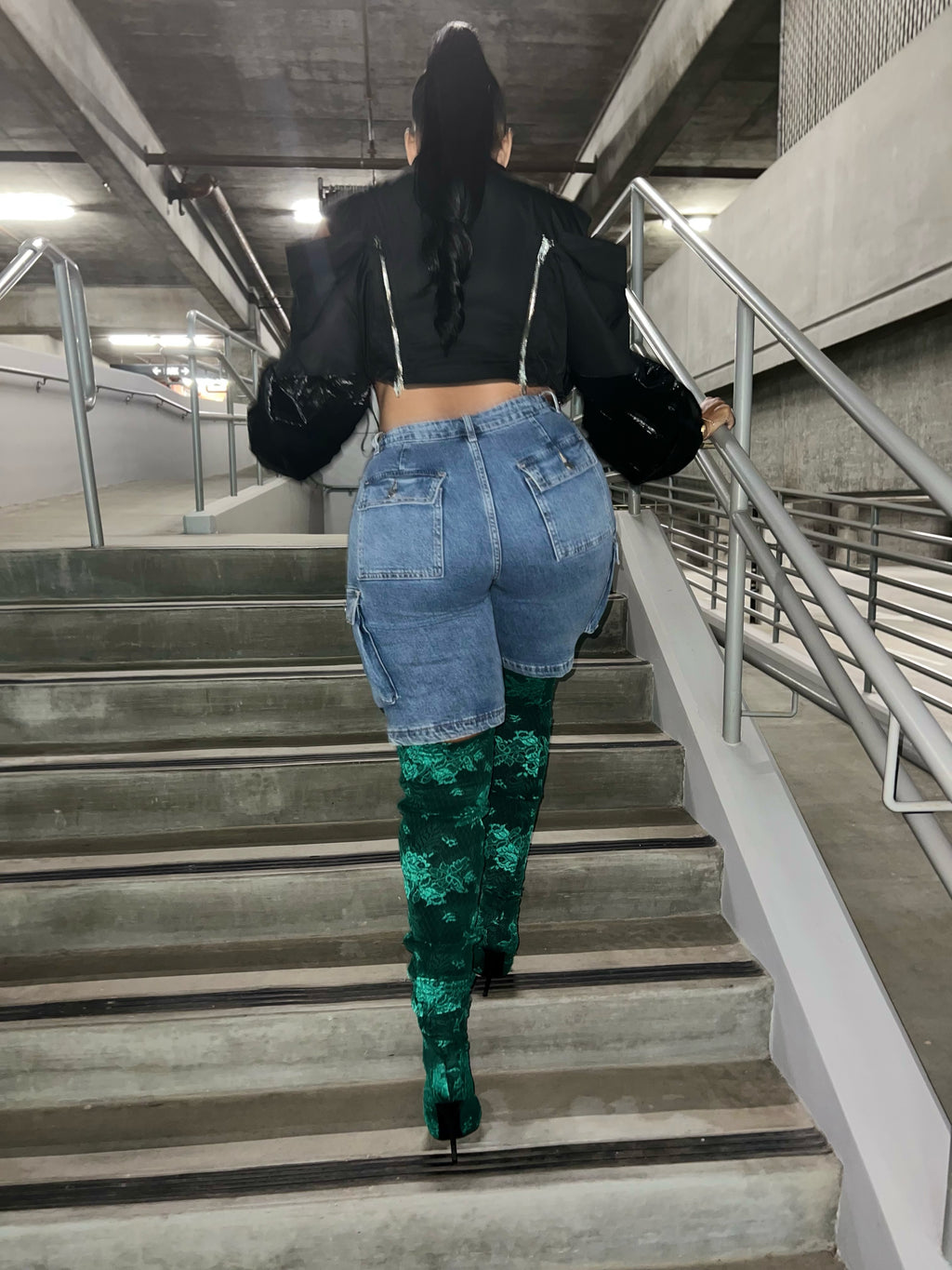 Good Denim Cargo Short