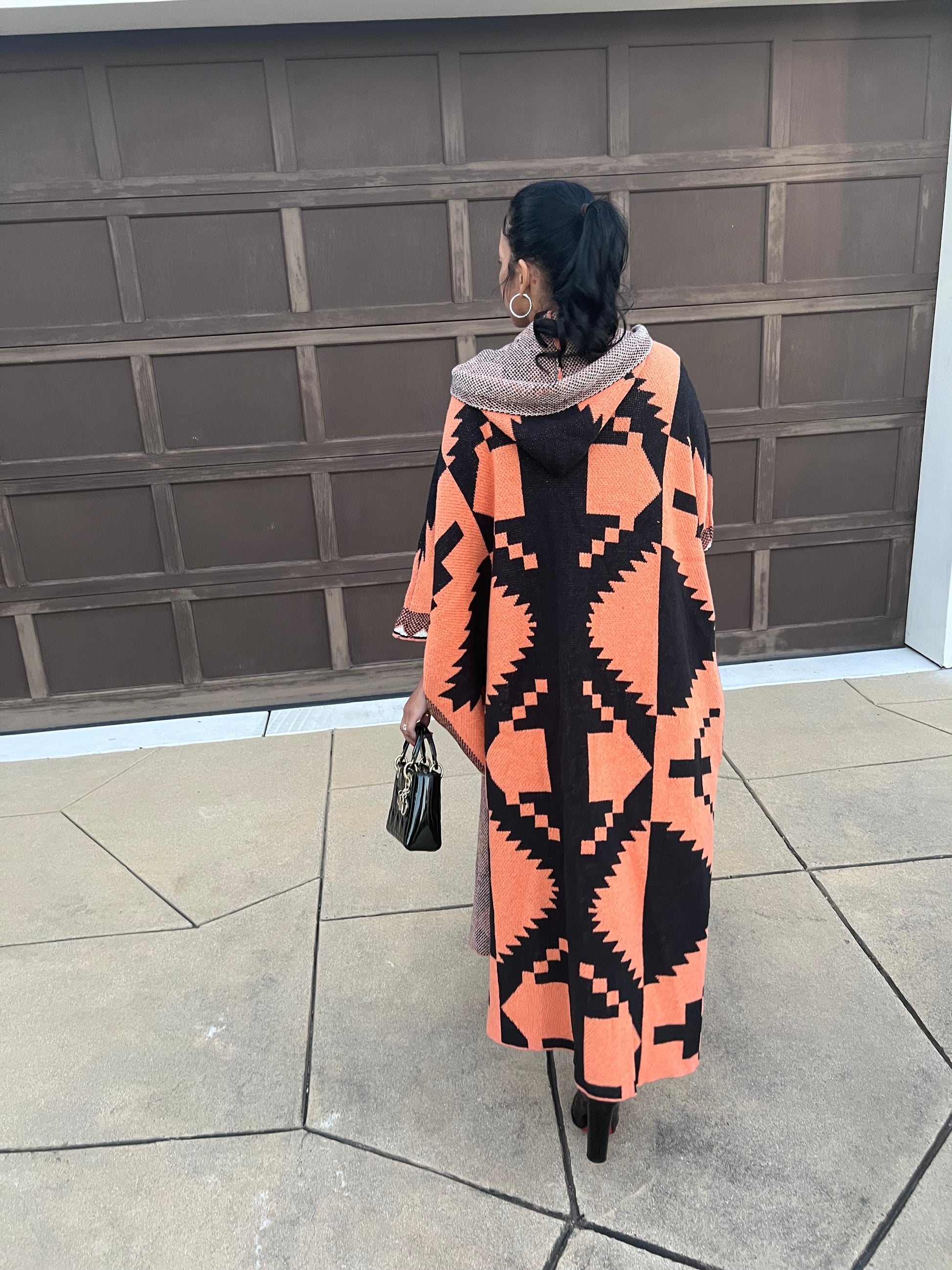 Cultured Warm Hooded Cardigan