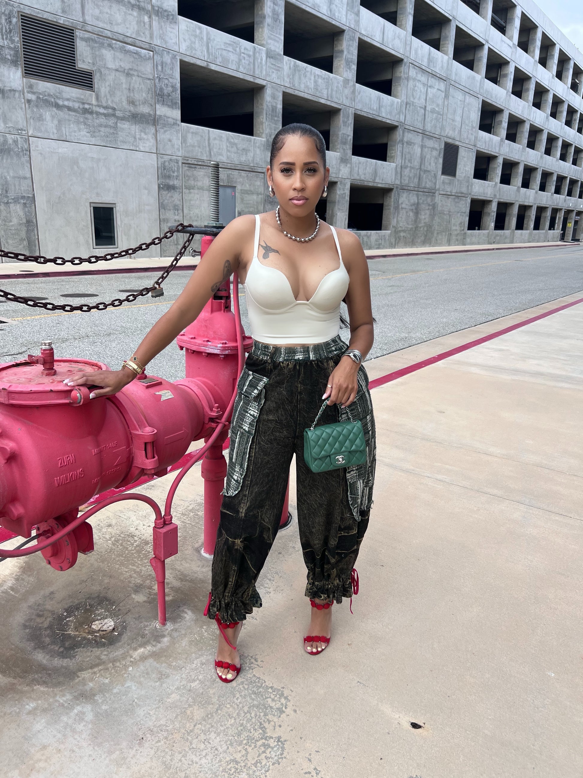 For The People Denim Joggers