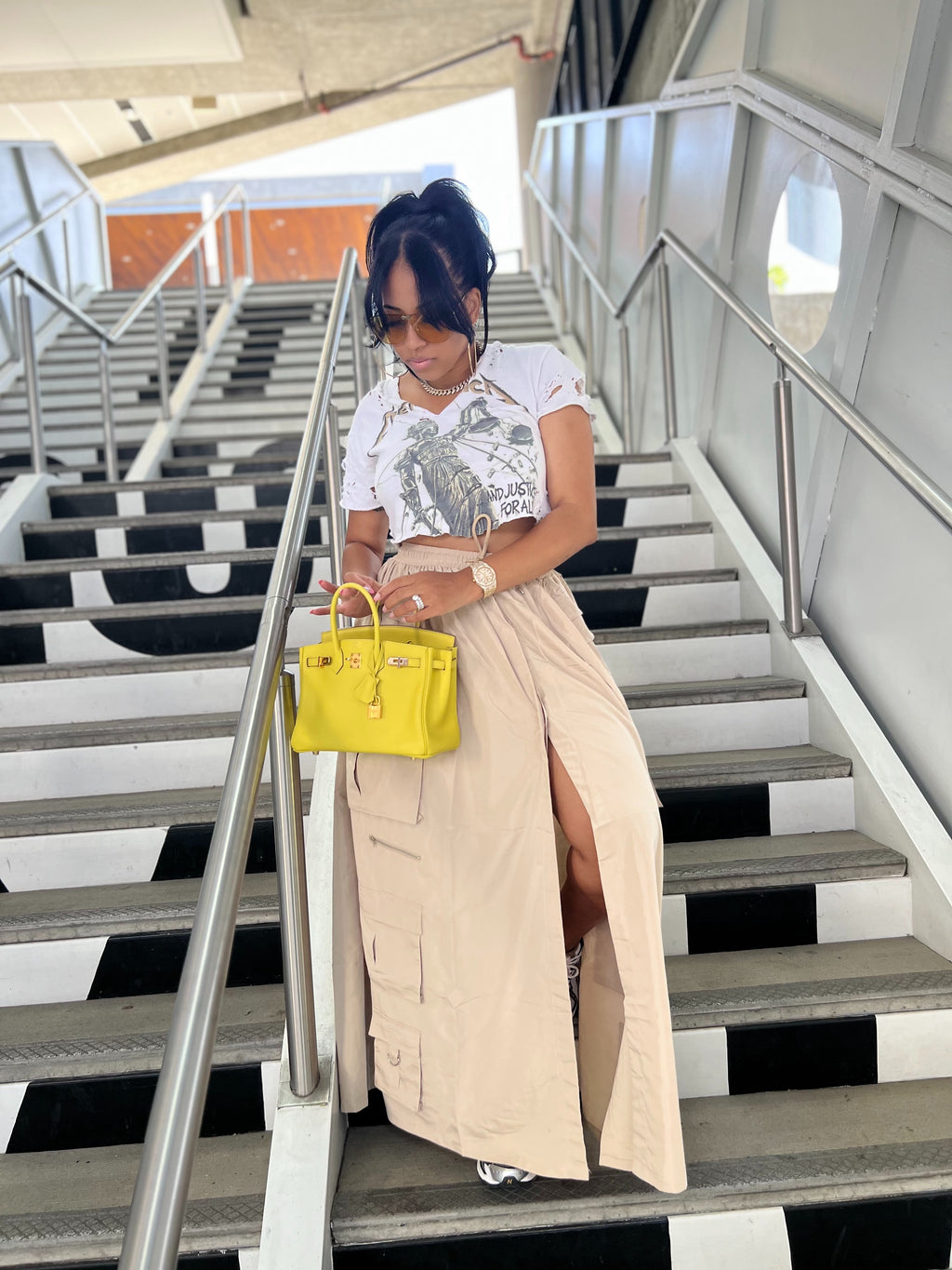 City Cargo Maxi Skirt