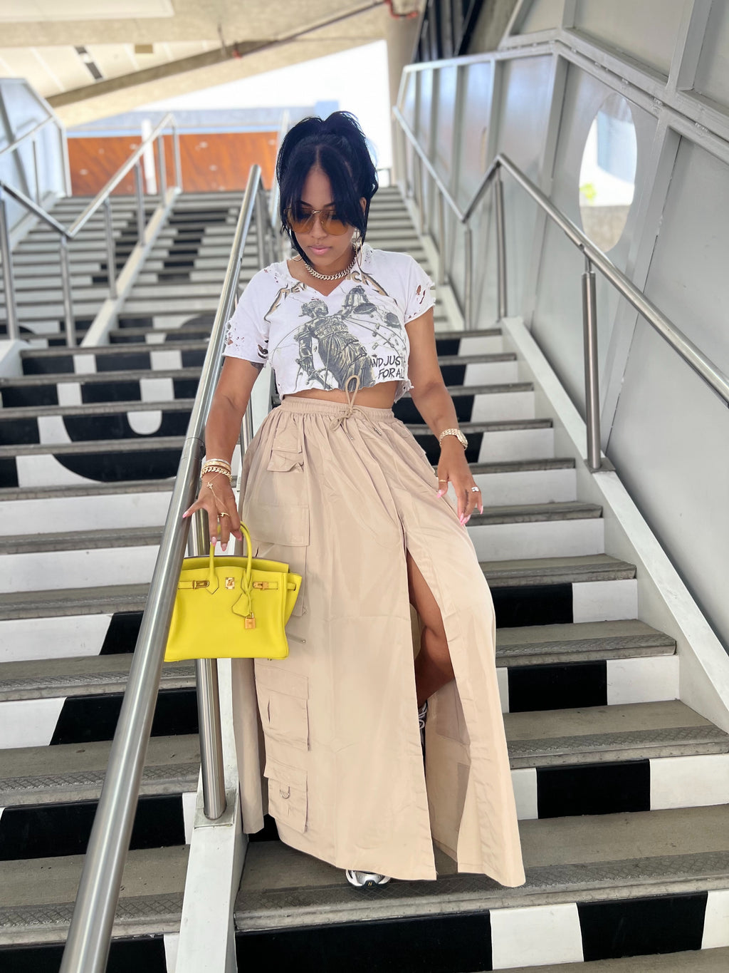 City Cargo Maxi Skirt