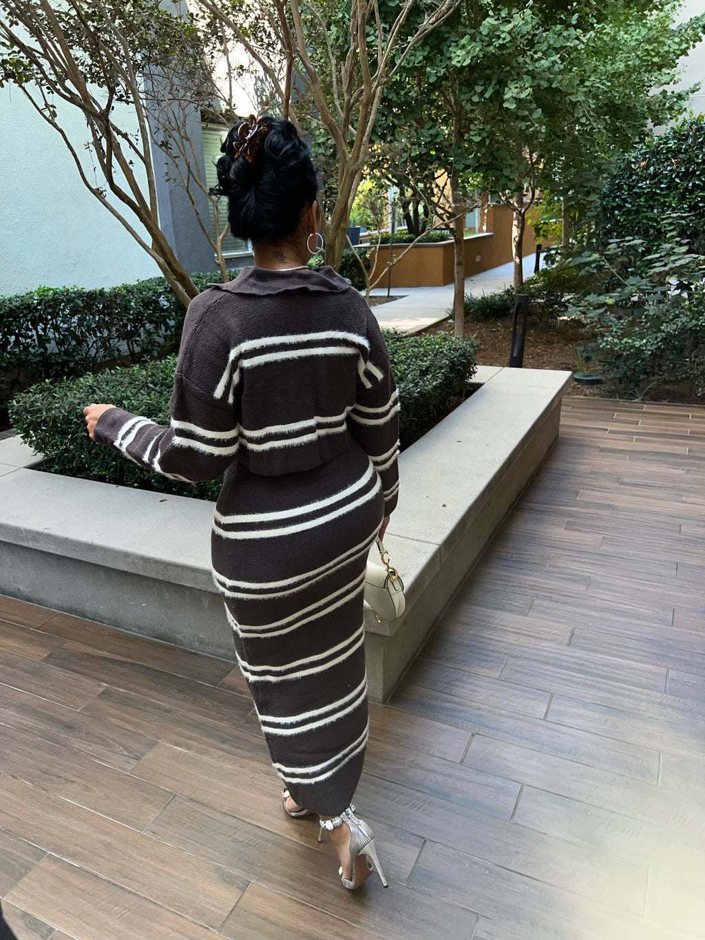 Espresso Sweater Skirt Set
