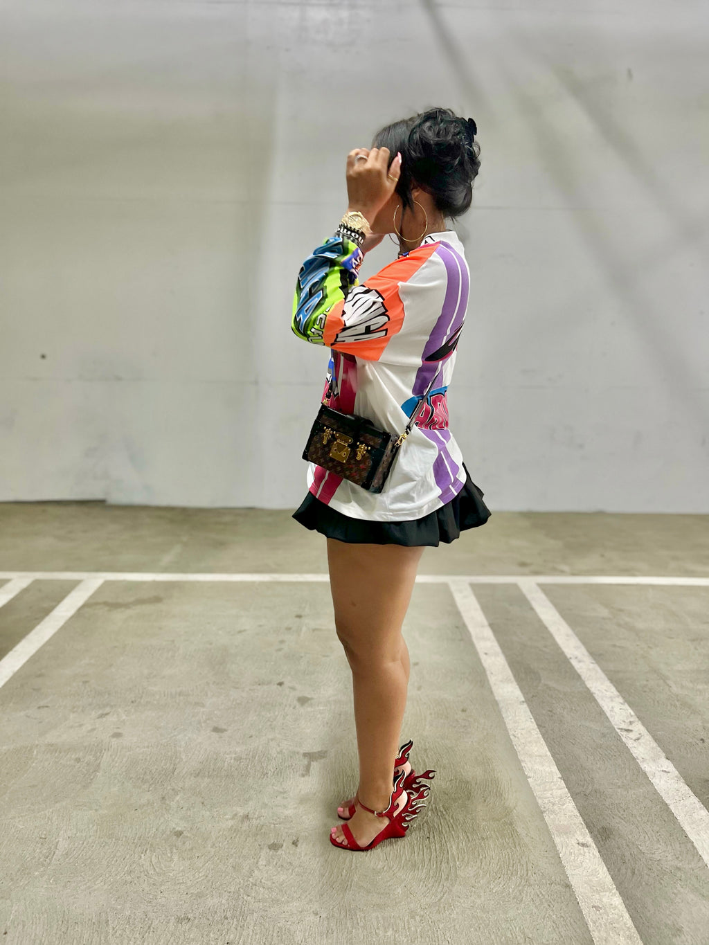 The Races Oversized Long Sleeve Tee