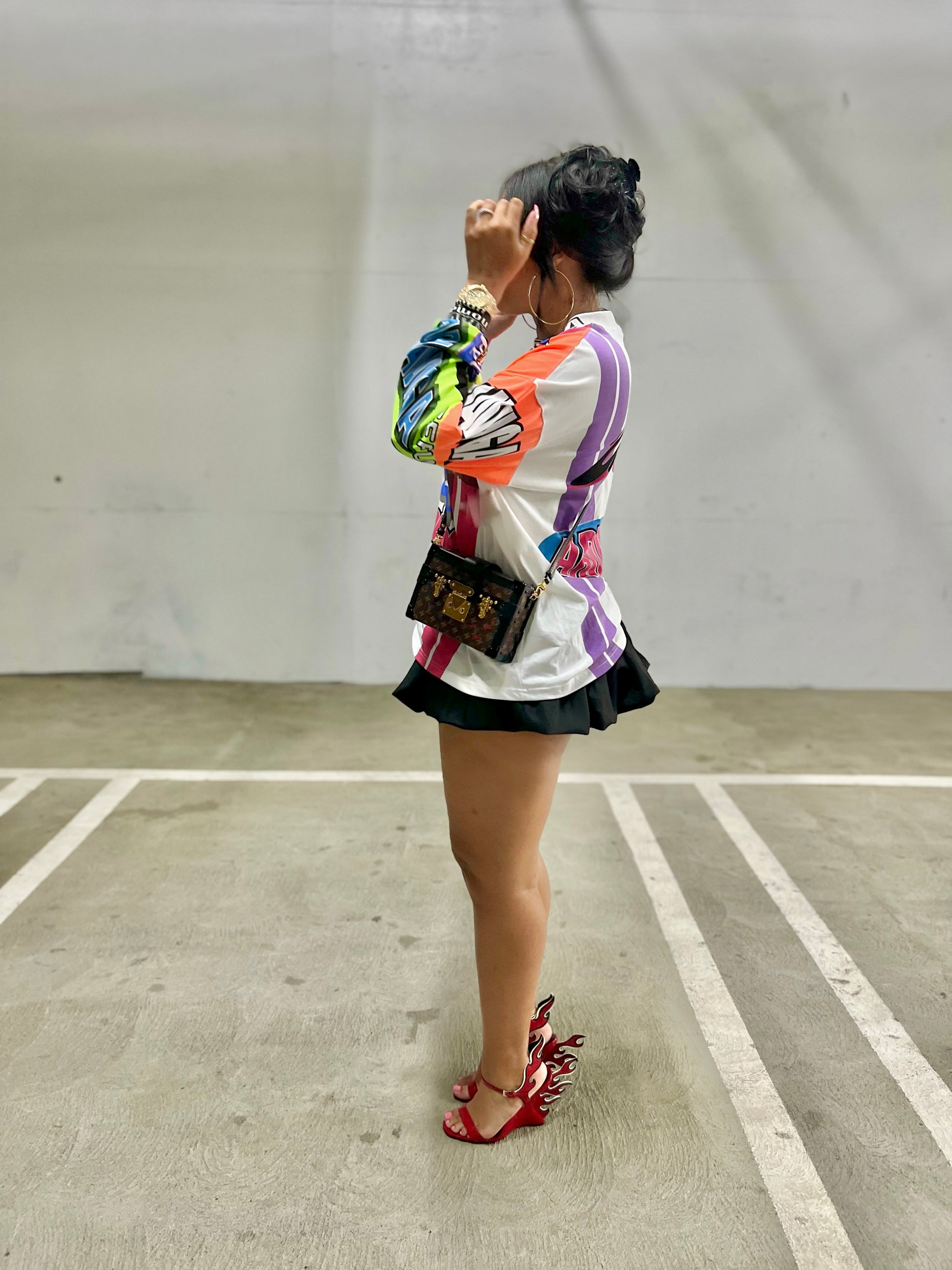 The Races Oversized Long Sleeve Tee