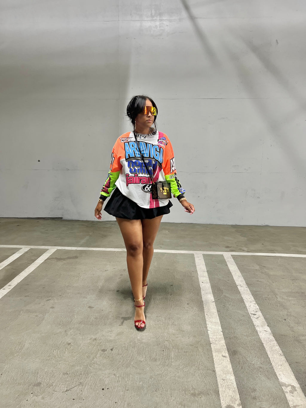 The Races Oversized Long Sleeve Tee