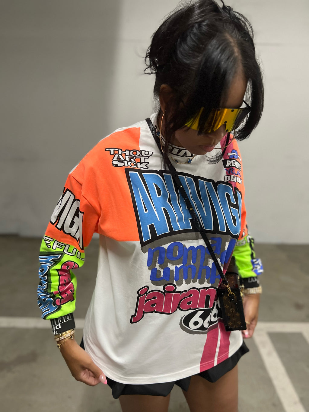The Races Oversized Long Sleeve Tee