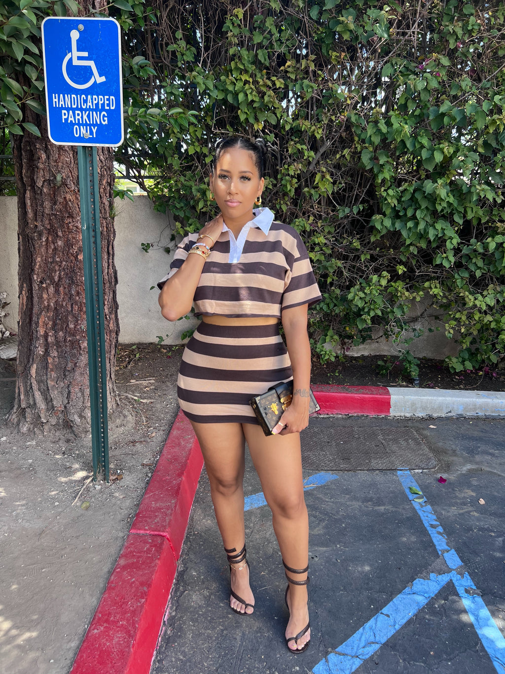 The Pinstripe Skirt Set