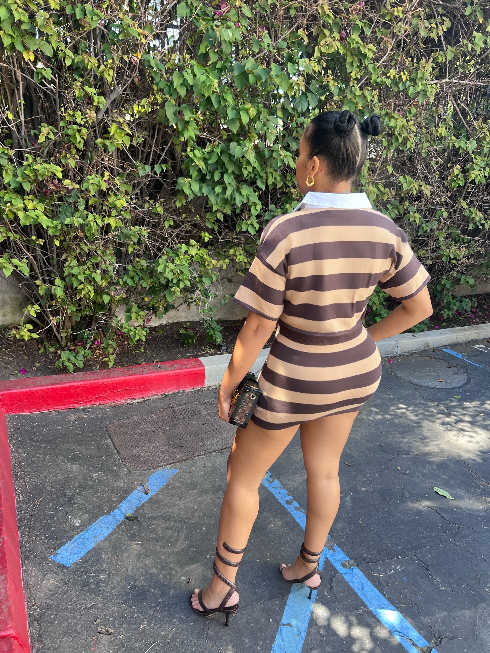The Pinstripe Skirt Set