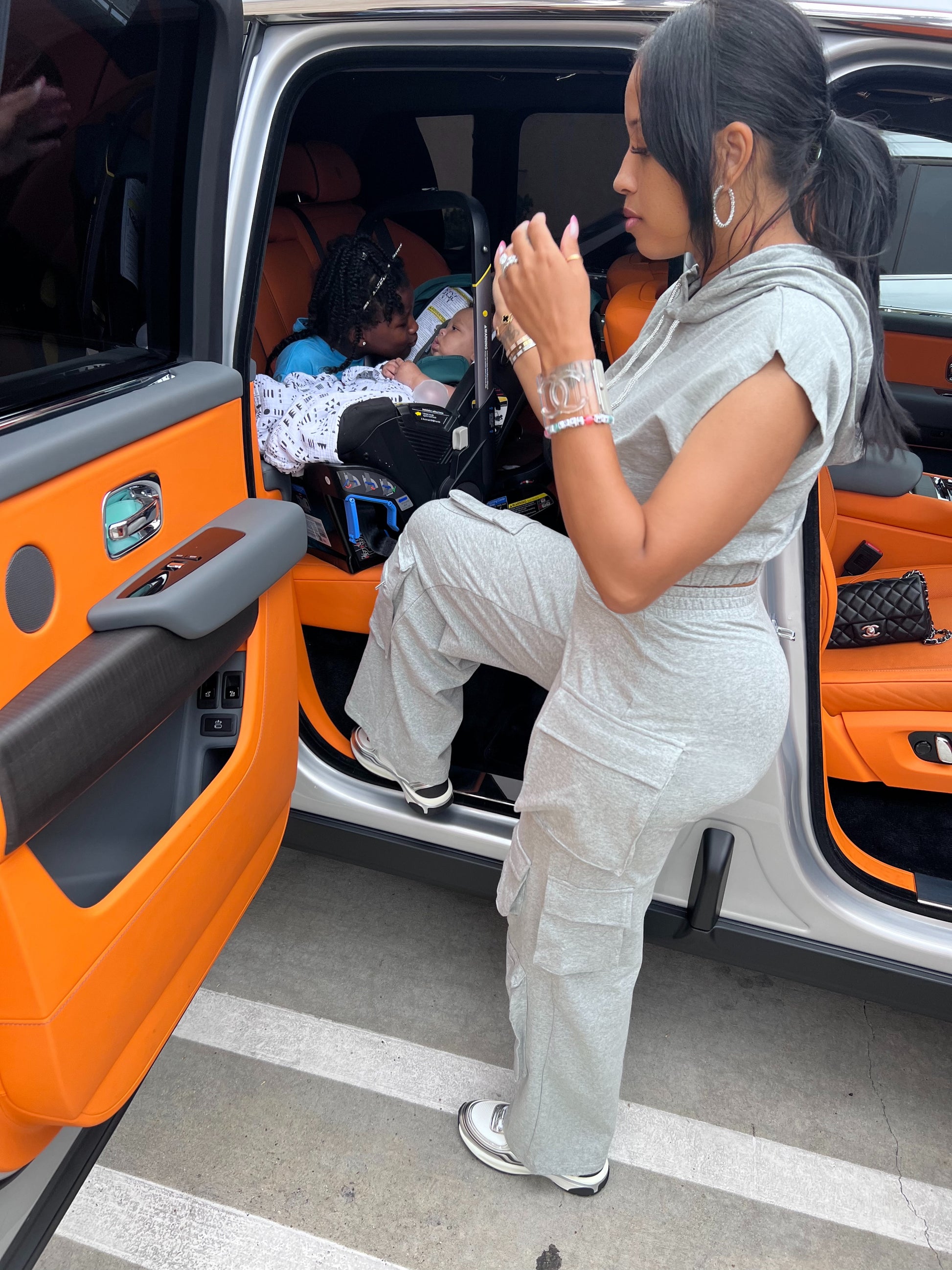 On The Go Cargo Sweatsuit Set