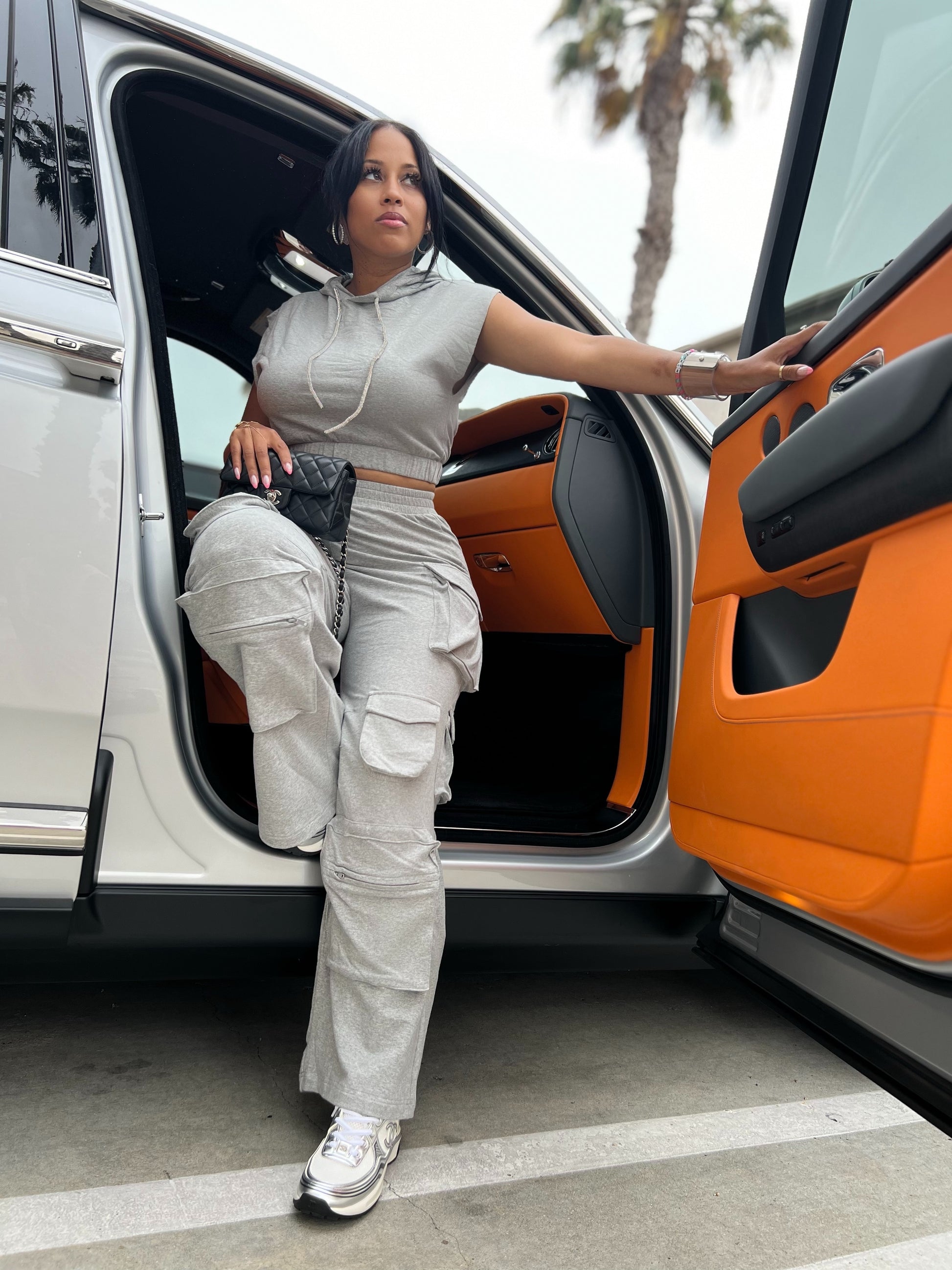 On The Go Cargo Sweatsuit Set