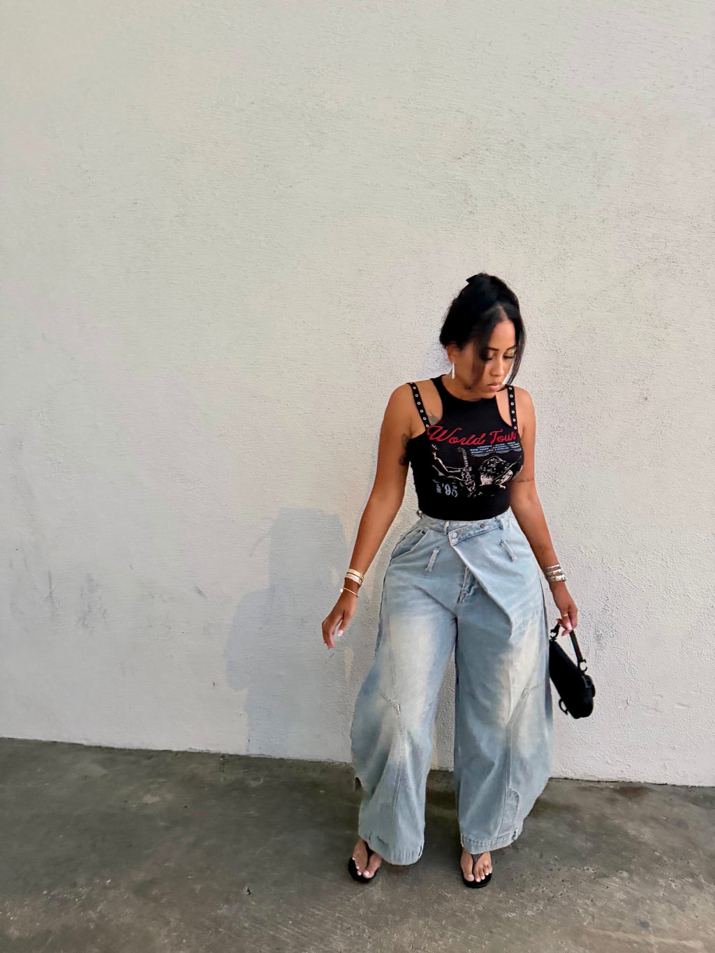 Cross Over Denim Jeans