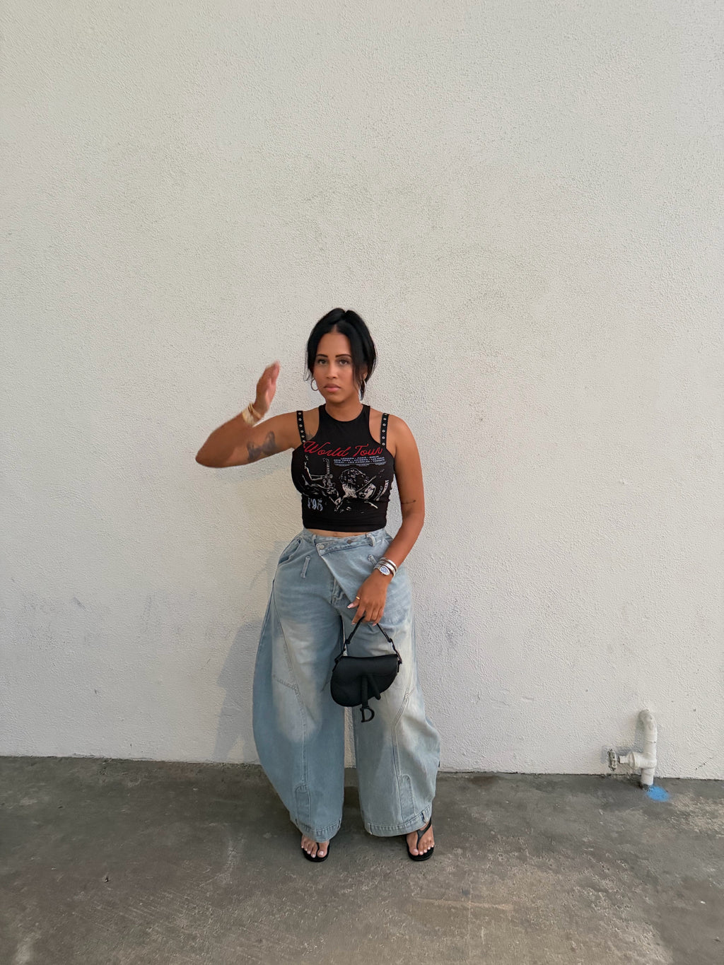 Cross Over Denim Jeans