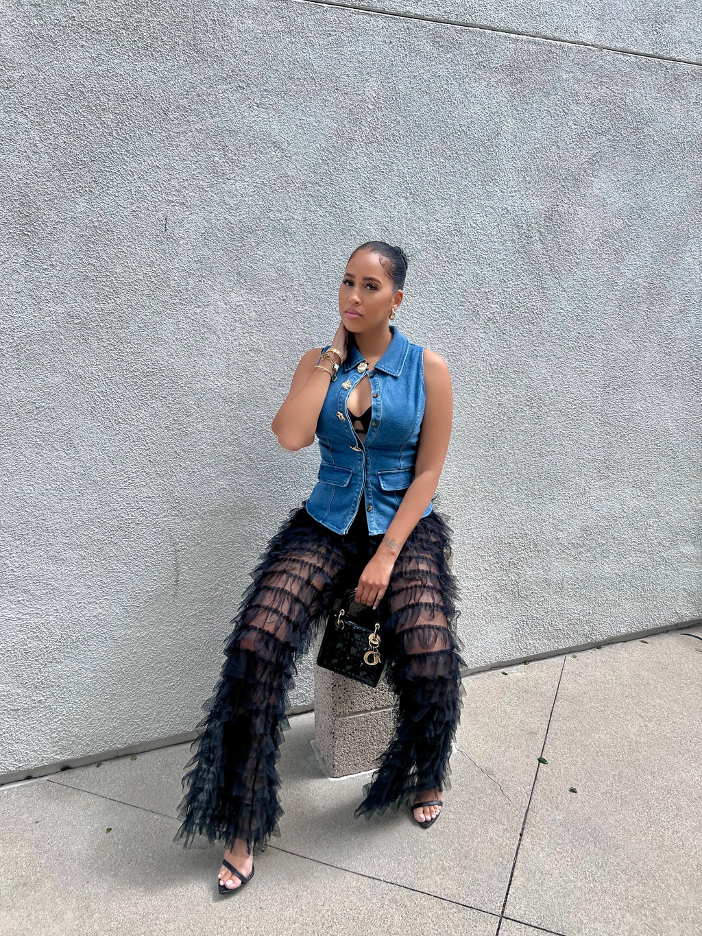 Big Commotion Tulle Layered Pants