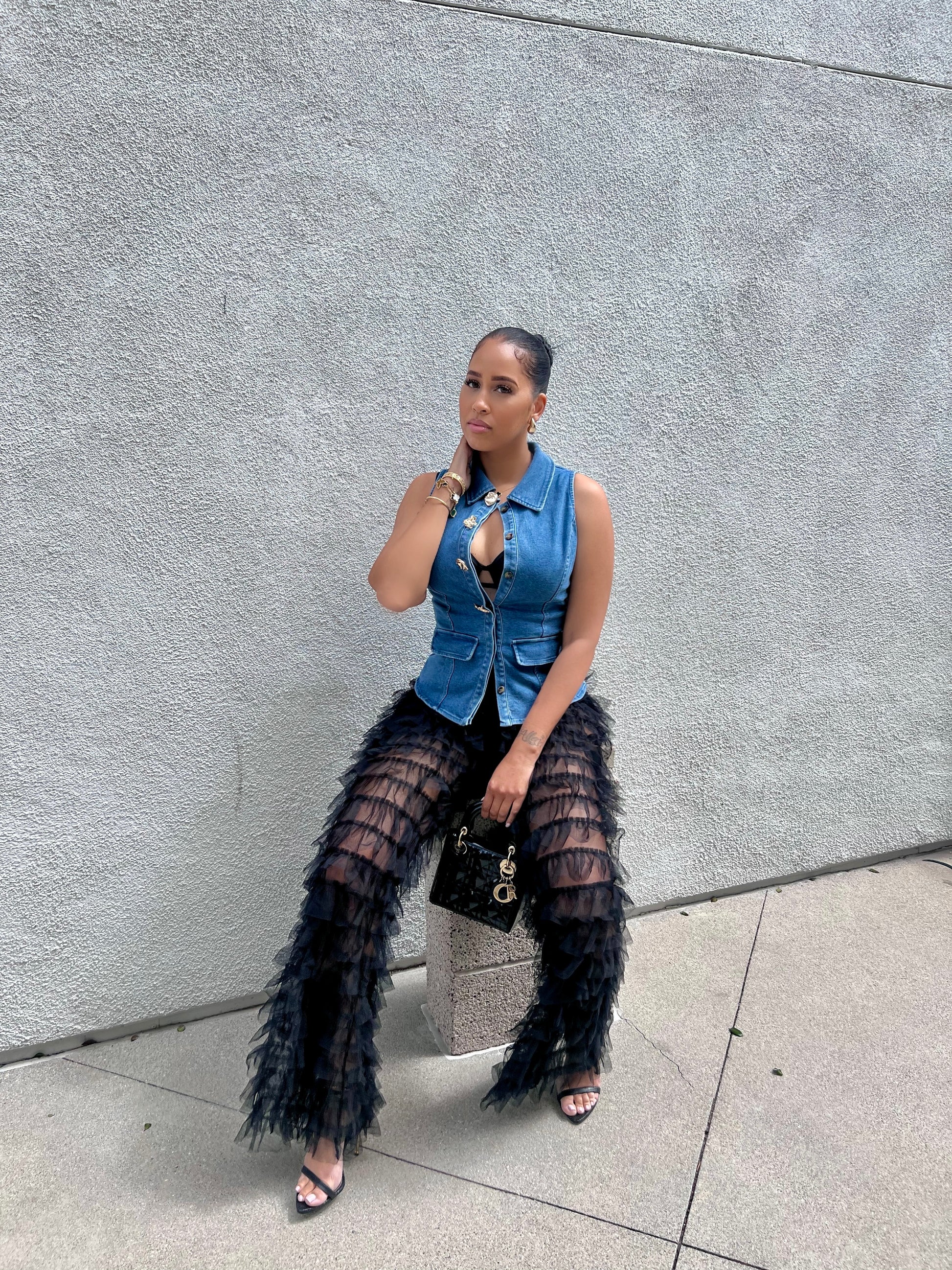 Big Commotion Tulle Layered Pants