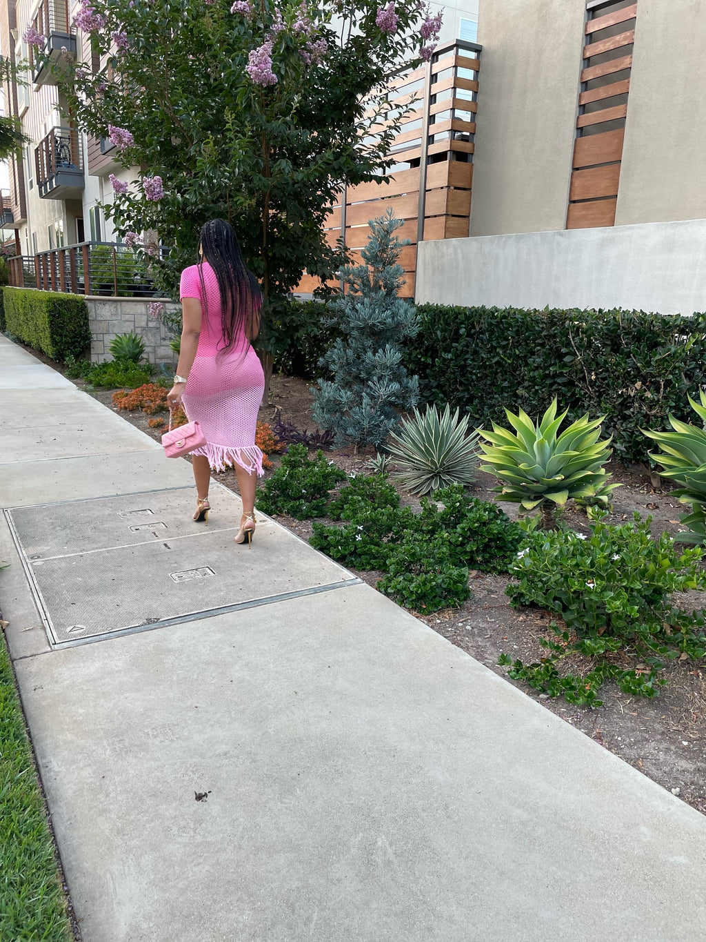 Pretty In Pink Crotchet Midi