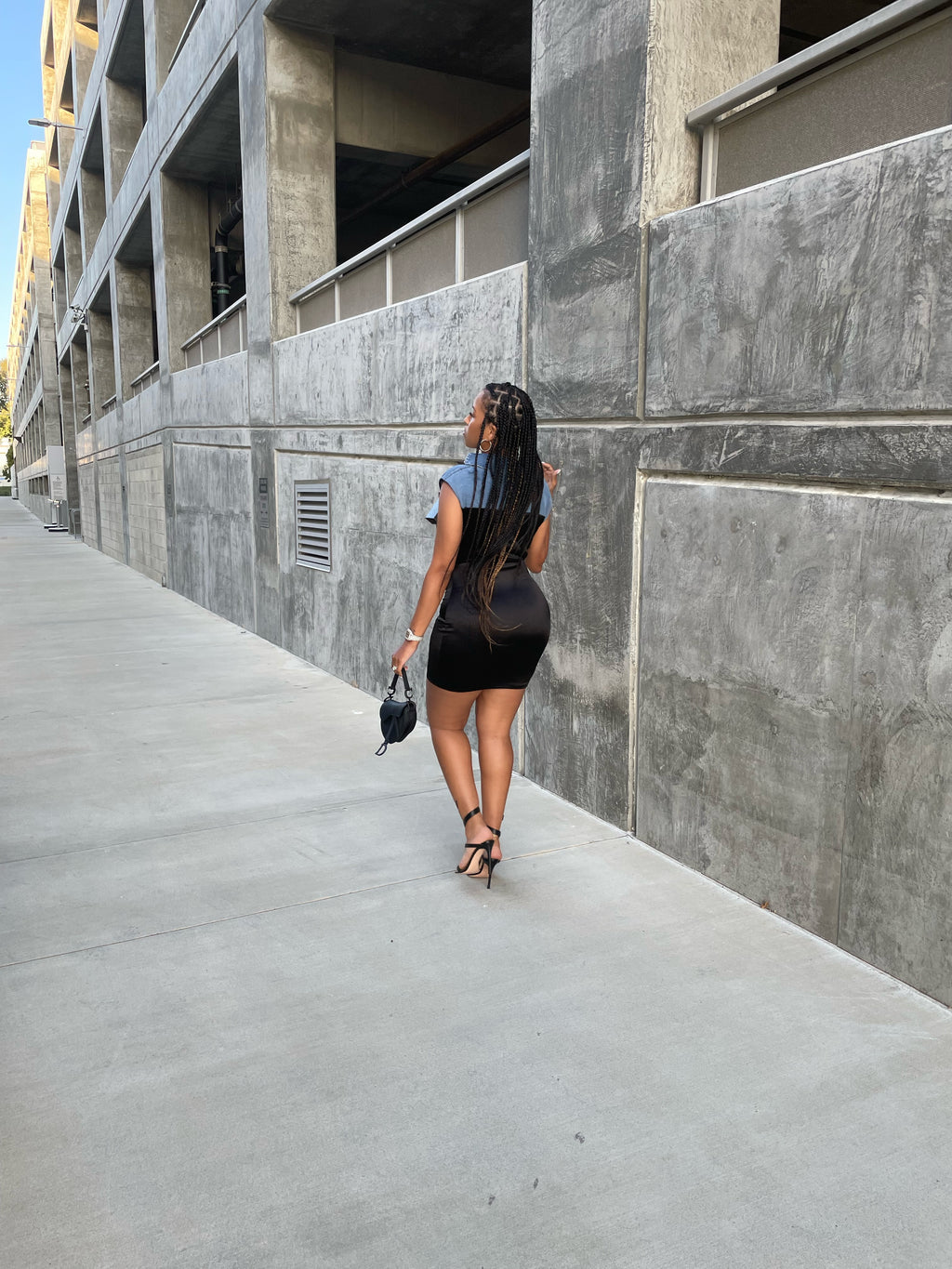 Mixed Emotions Denim + Satin Mini