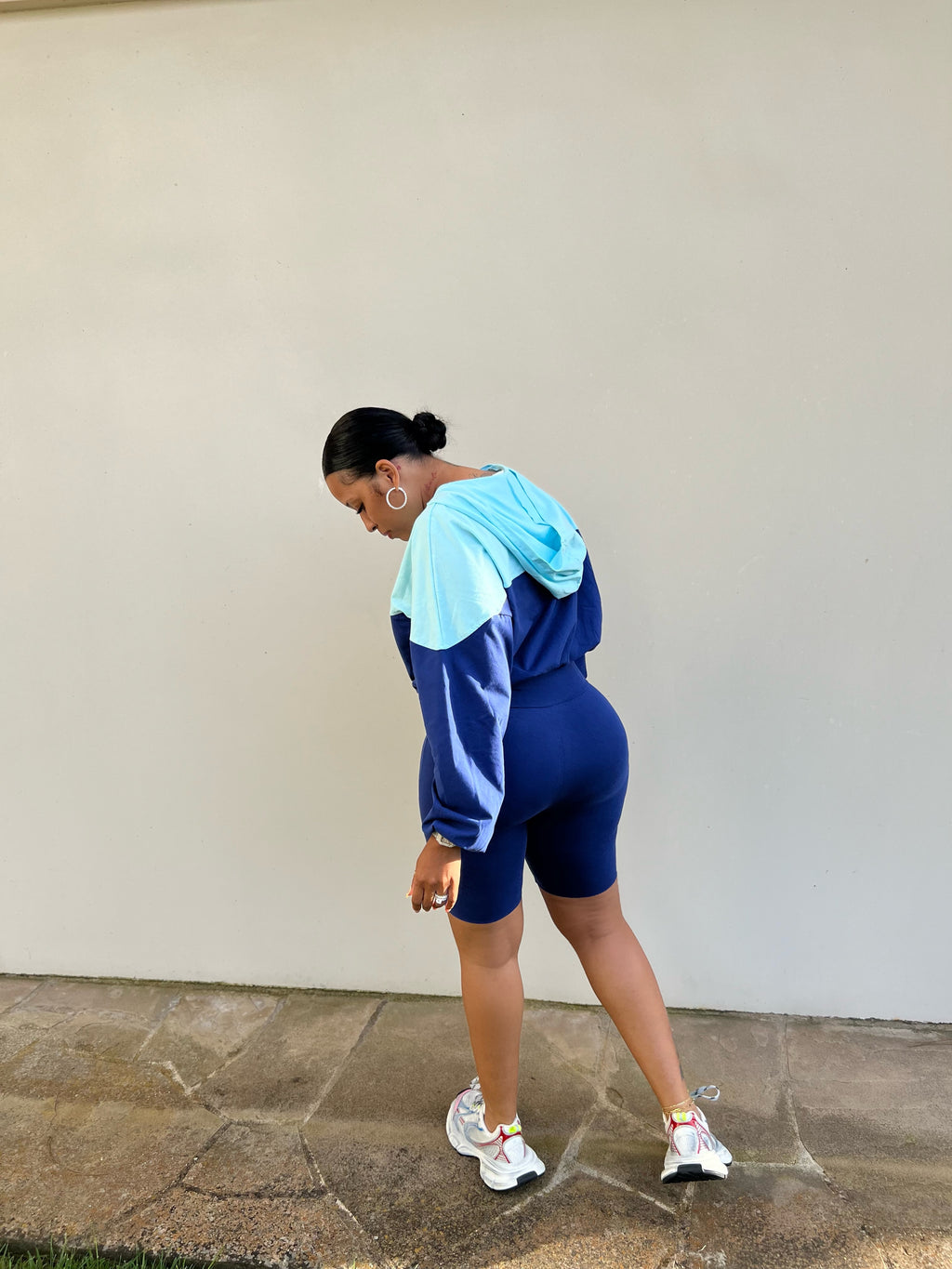 Set The Tone Hooded Short Set