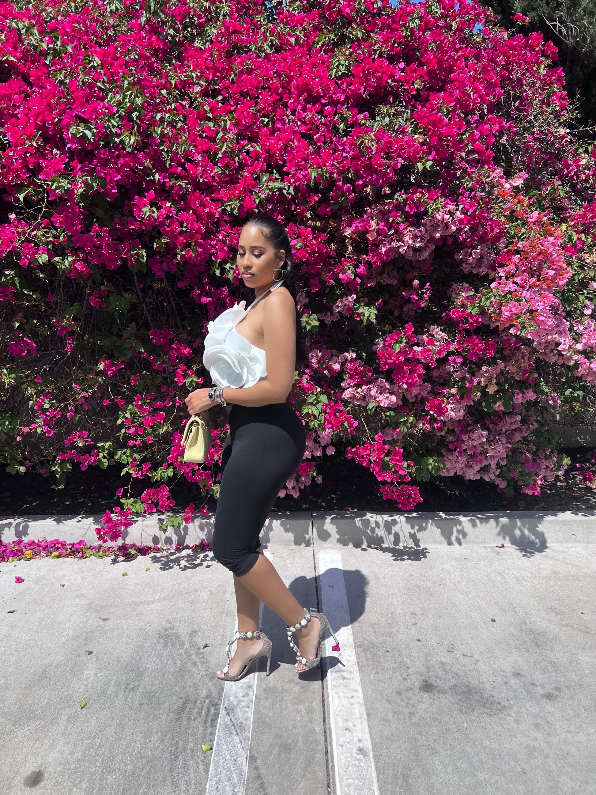 Flower Bomb Halter Crop