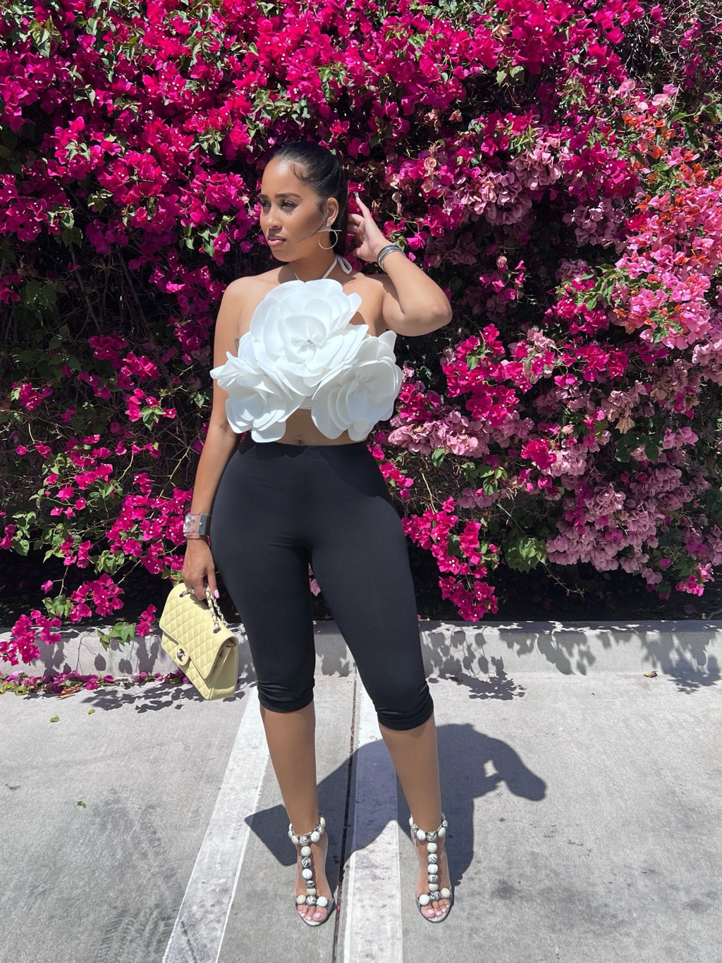 Flower Bomb Halter Crop
