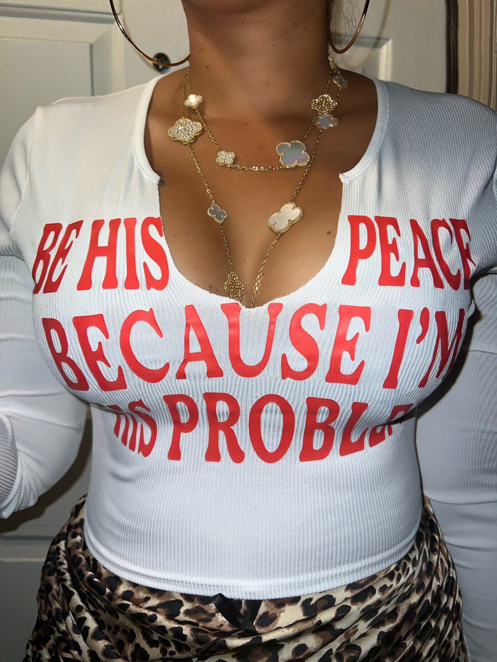 Be His Peace Long Sleeve Crop