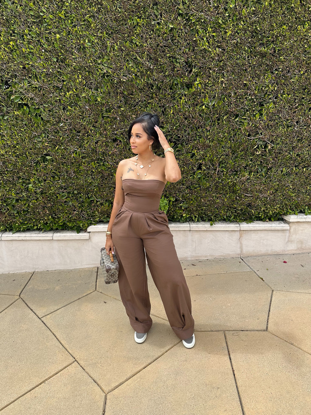 Brown Sugar Bae Stretch Jumpsuit