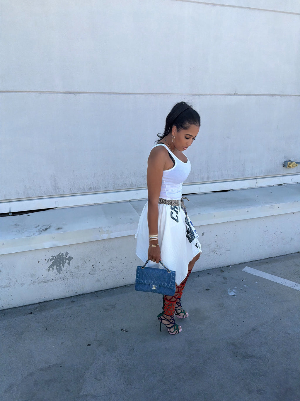 Winning Team Reworked Handkerchief Skirt
