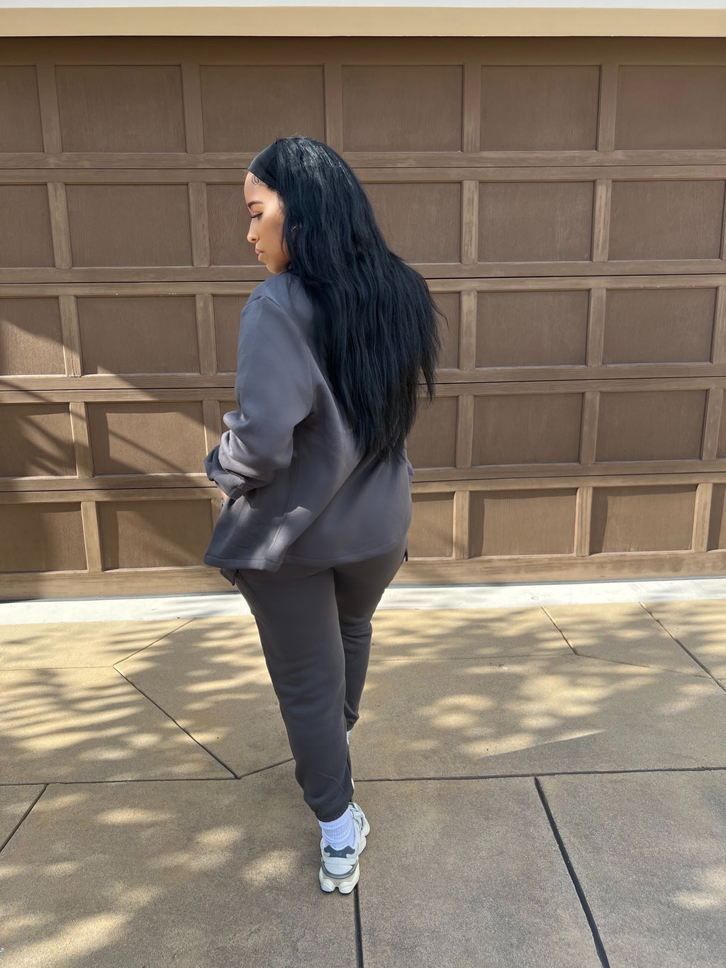 The Basics Button Up Jogger Set