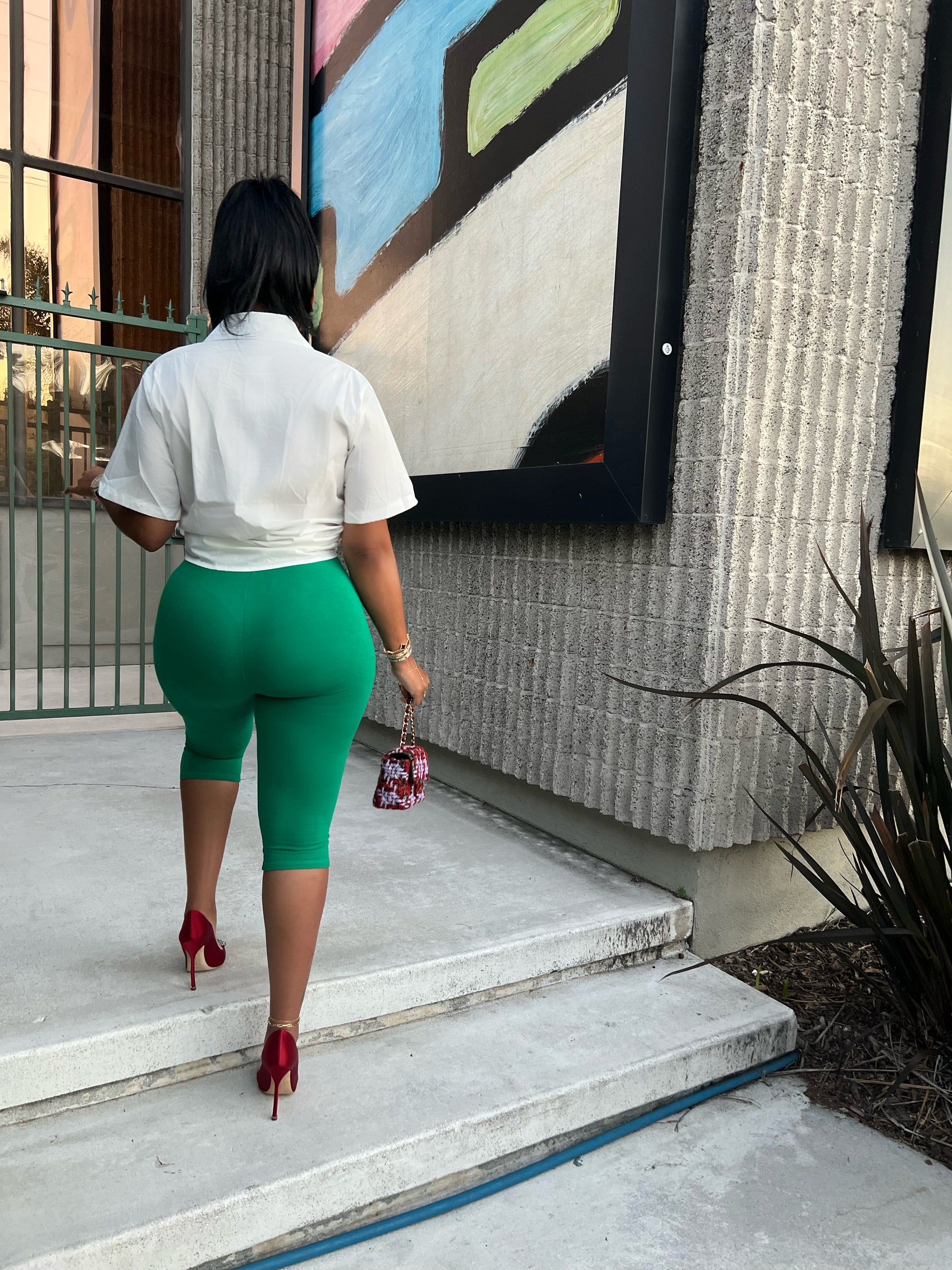Kelly Green Pedal Pusher