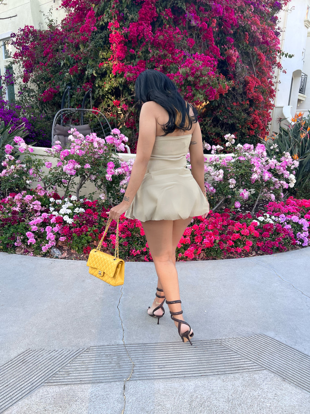 Dainty Lady One Piece Bubble Skirt Set