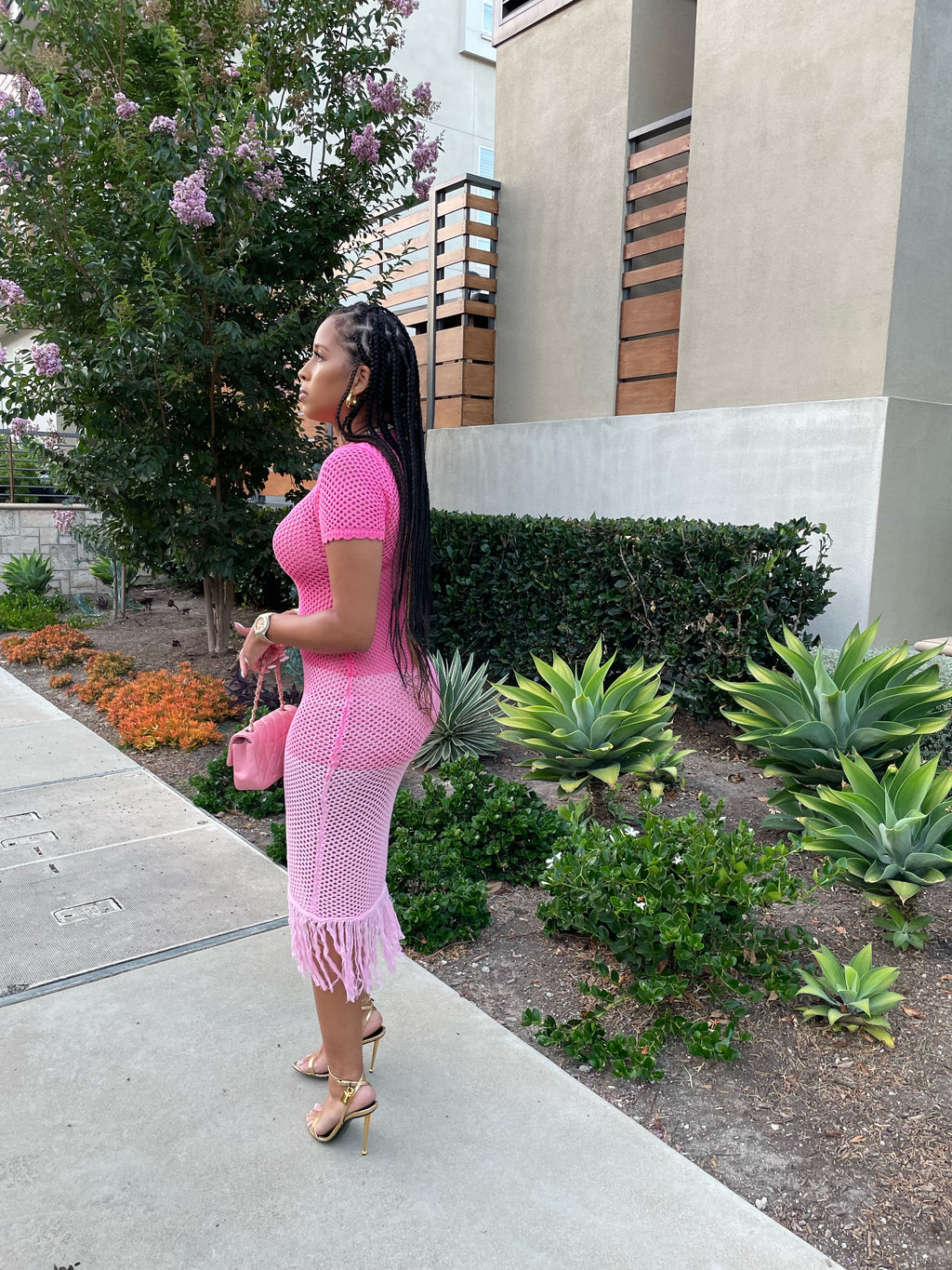 Pretty In Pink Crotchet Midi