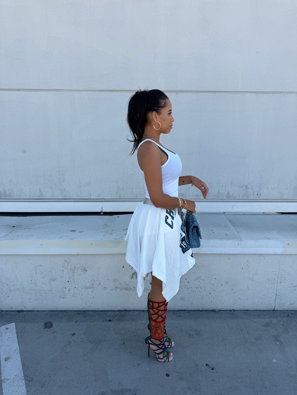 Winning Team Reworked Handkerchief Skirt