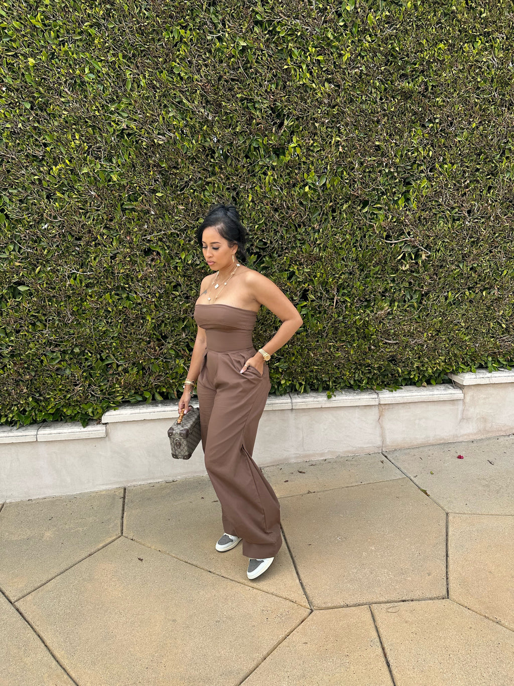 Brown Sugar Bae Stretch Jumpsuit